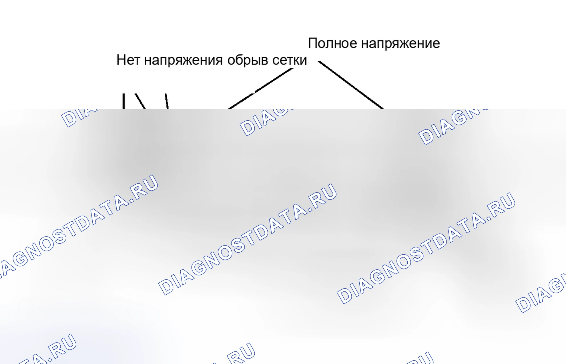 Рис. 2: Испытание нитей сетки (типичное). Audi A6 C4