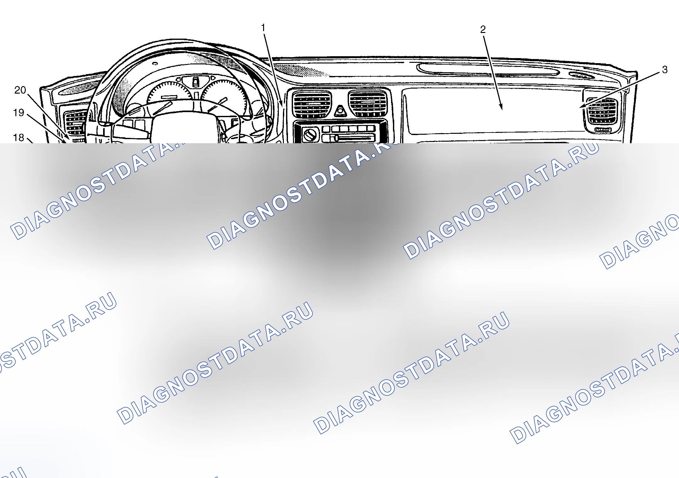 Рис. 4: Тире. Subaru Legacy BD/BG/BK