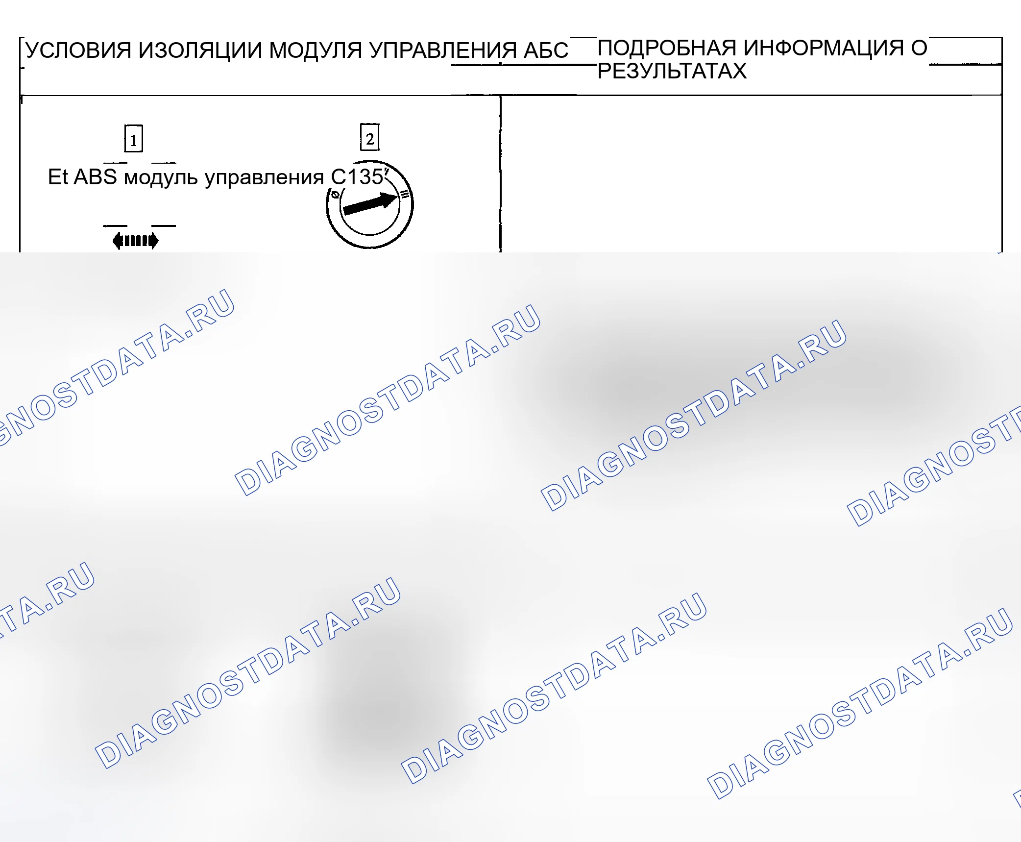 Рис. 38: диагностический тест I: ИНДИКАТОР ABS ВСЕГДА ВКЛЮЧЕН, БЕЗ коды неисправностей. Hyundai Pony I