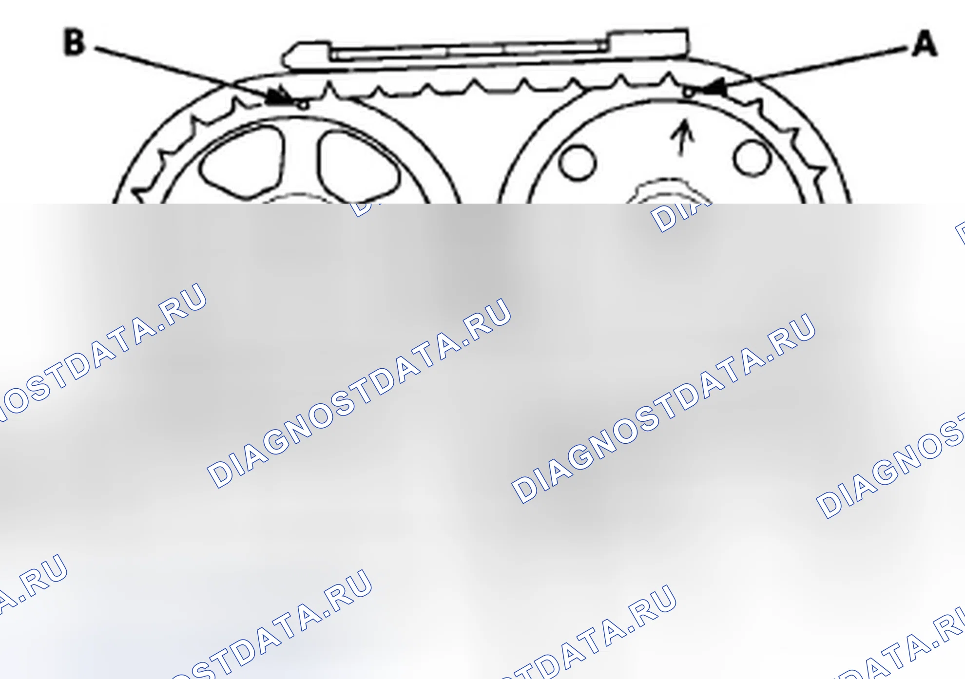 Рис. 186: Снятие кулачковой цепи. Honda CR-V III рестайлинг