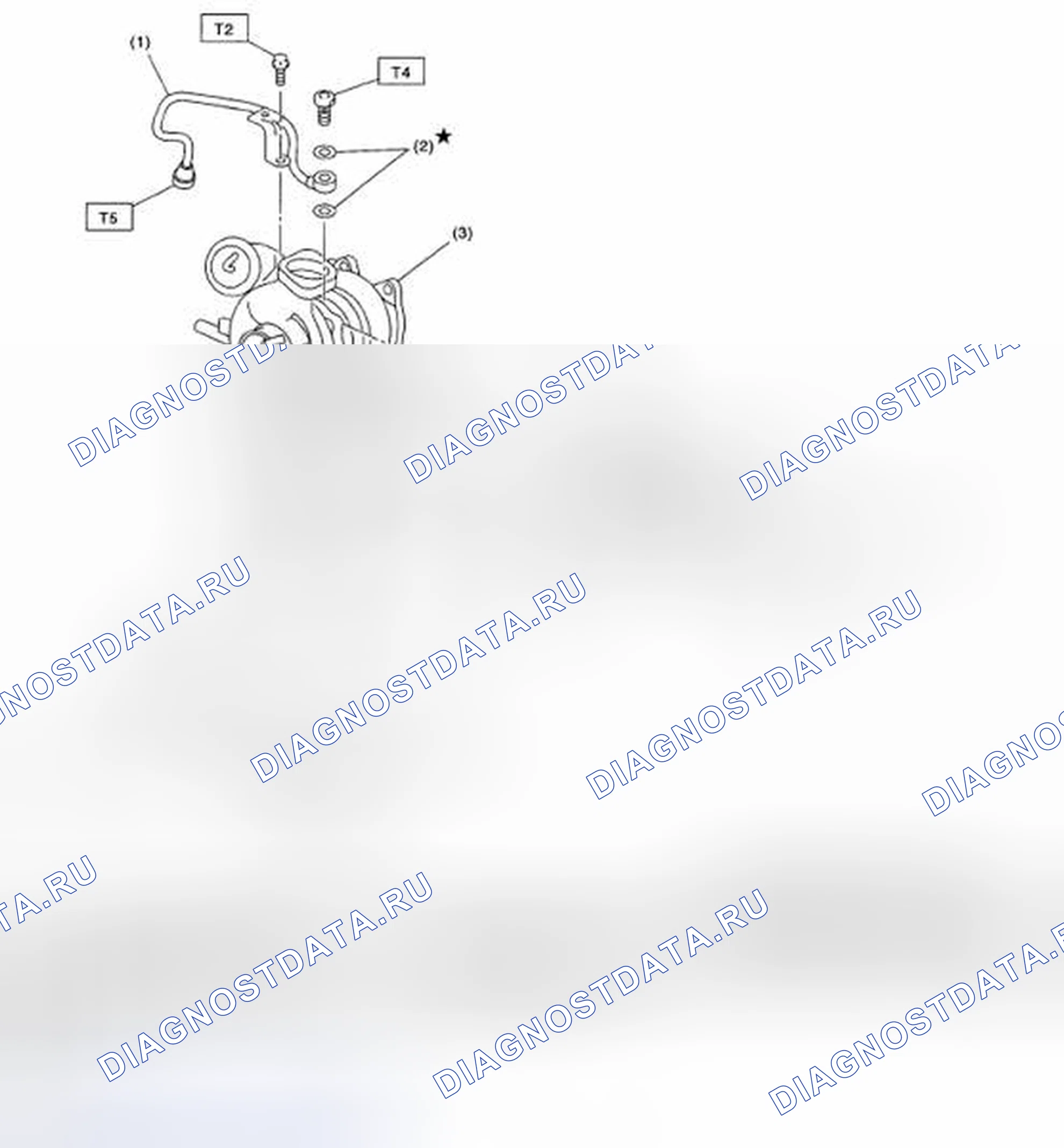 Рис. 433: ТУРБОНАГНЕТАТЕЛЬ. Subaru Legacy BL/BP рестайлинг