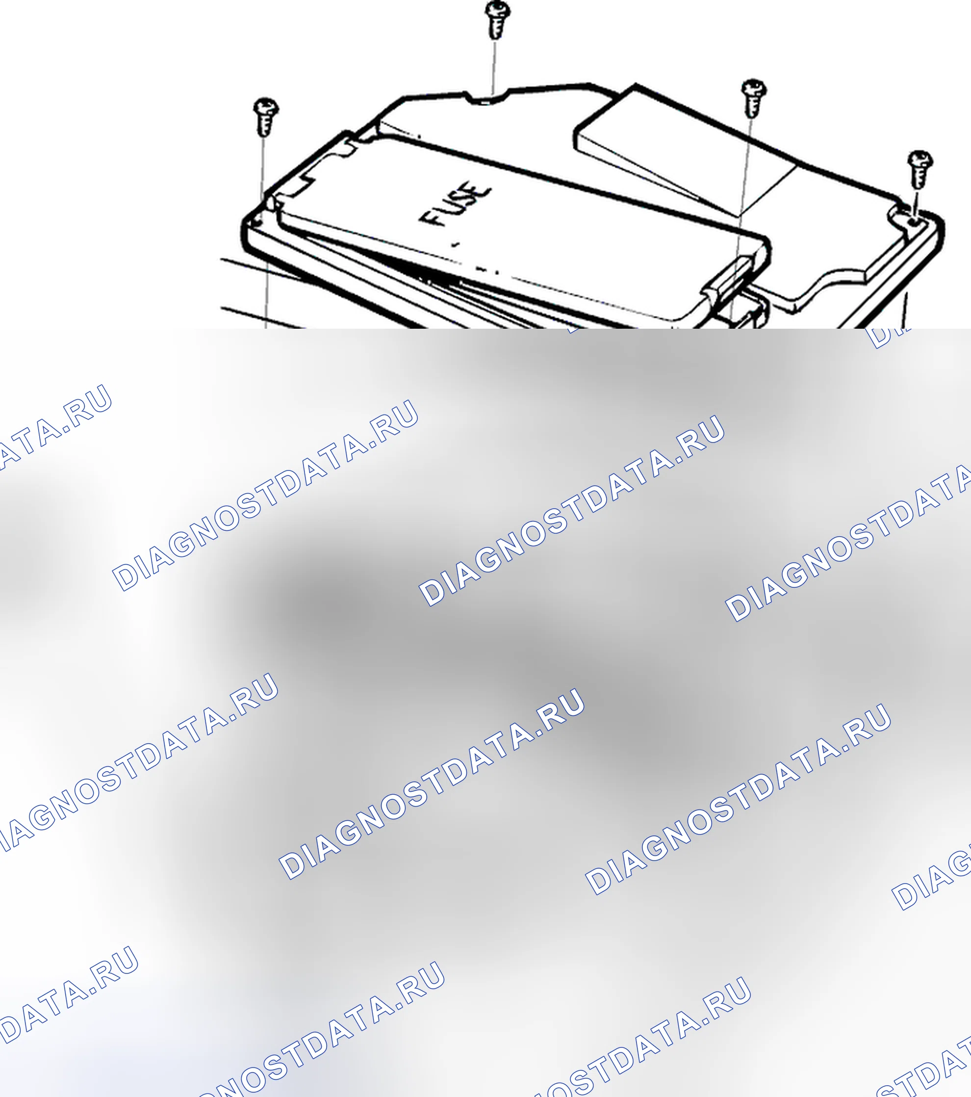 Рис. 509: Снять крышку электрораспределительного устройства (4 торкс). Volvo C70 I