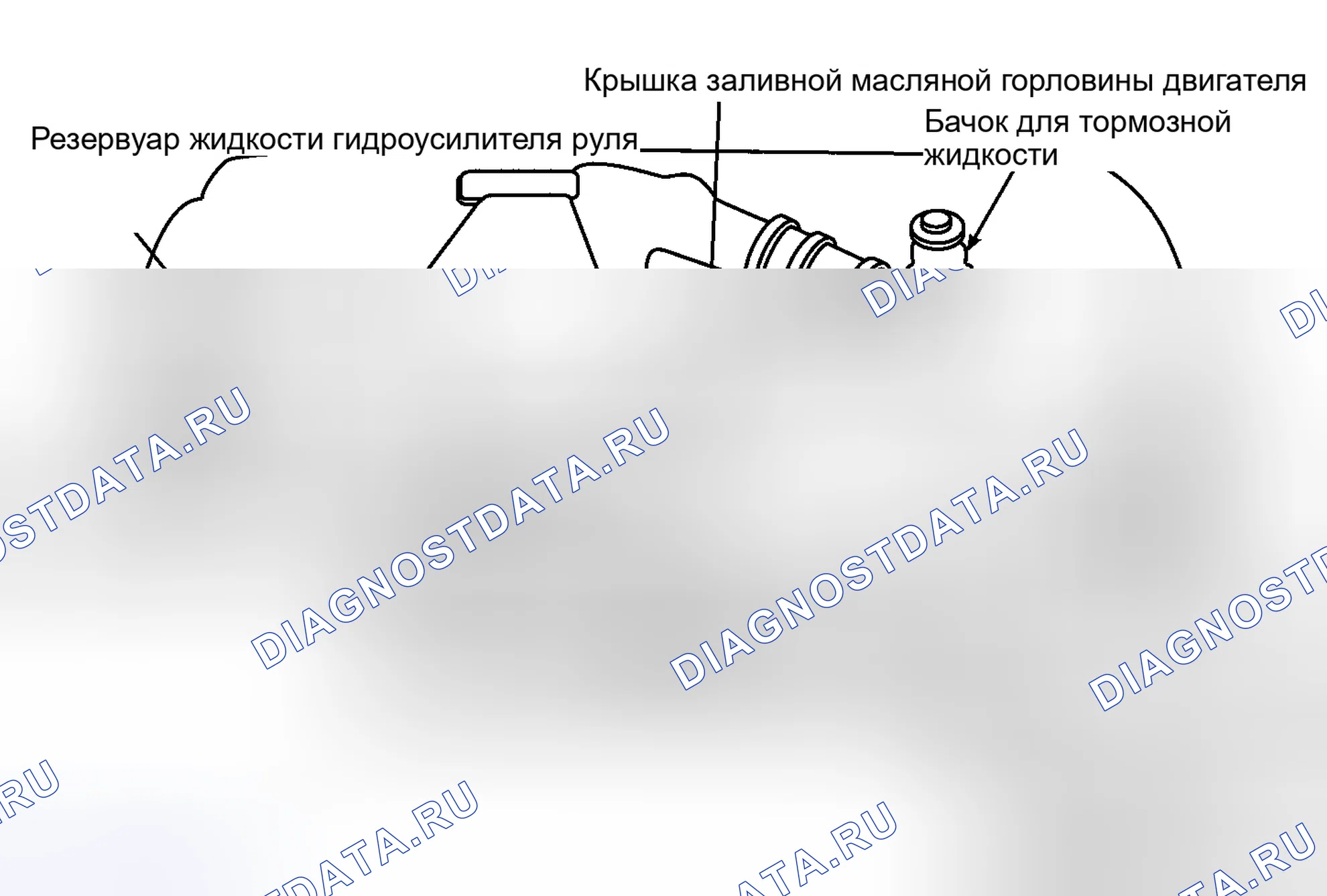 Рис. 17: РАСПОЛОЖЕНИЕ ТОЧЕК ОБСЛУЖИВАНИЯ. Toyota Camry XV20