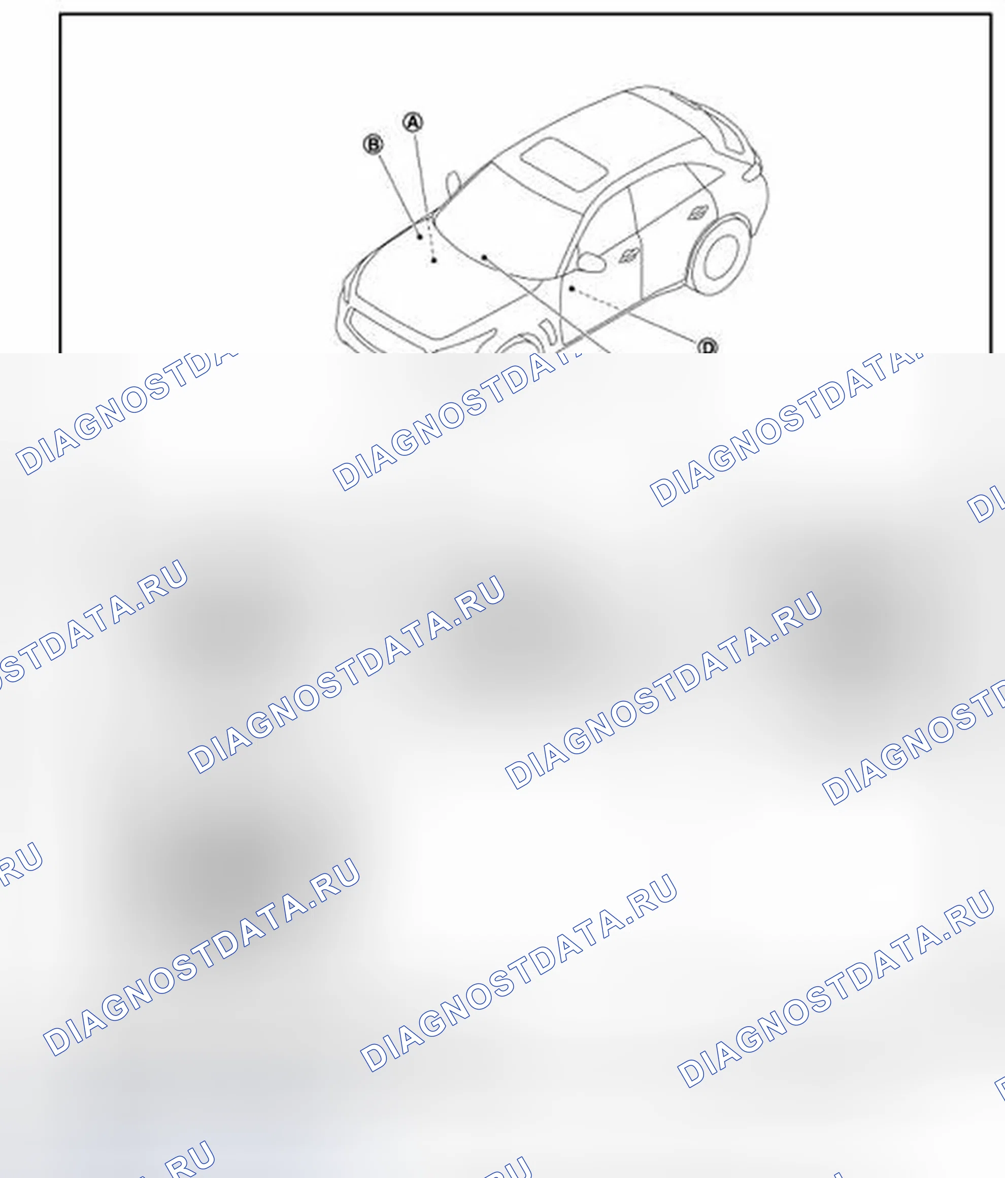 Рис. 134: Расположение компонентов. Infiniti FX35 II