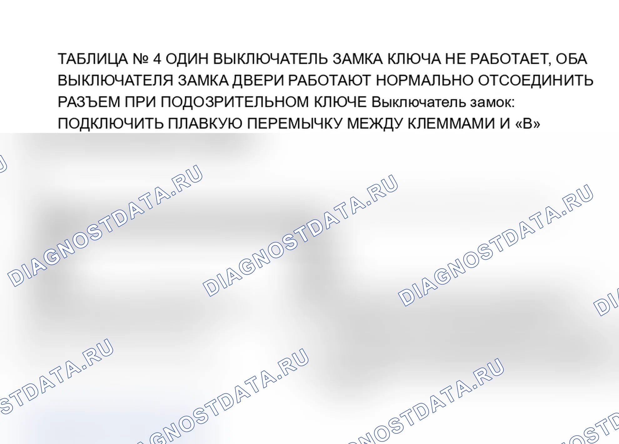 Рис. 9: НОМЕР СХЕМЫ 4: ОДИН КЛЮЧ ЗАМОК ПЕРЕКЛЮЧАТЕЛЬ НЕ РАБОТАЕТ. Chevrolet Lumina APV I