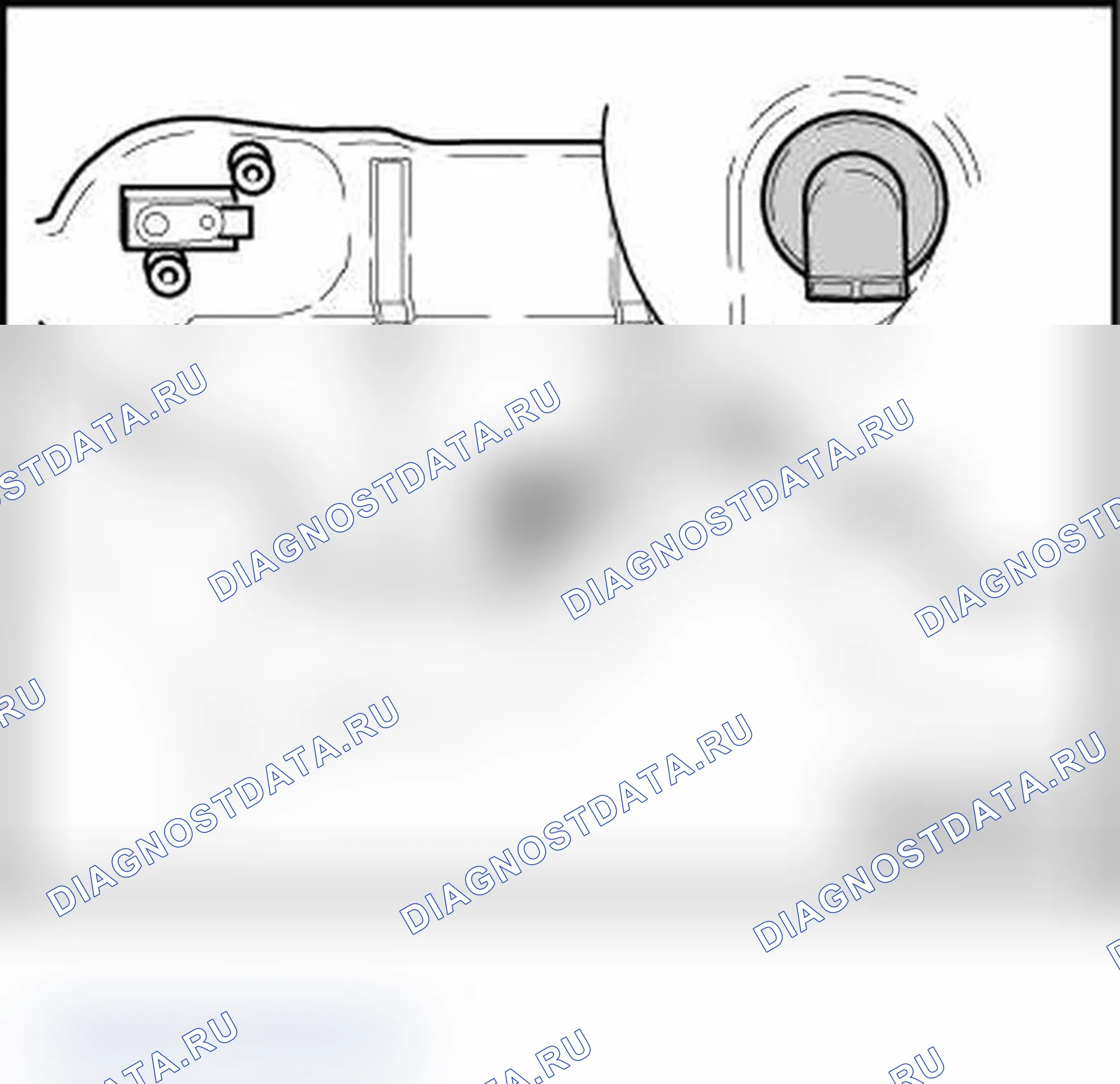 Рис. 68: КЛАПАН СЛИВА ВОДЫ ИЗ ИСПАРИТЕЛЯ С 06.00, ПРОВЕРКА. Volkswagen New Beetle A4