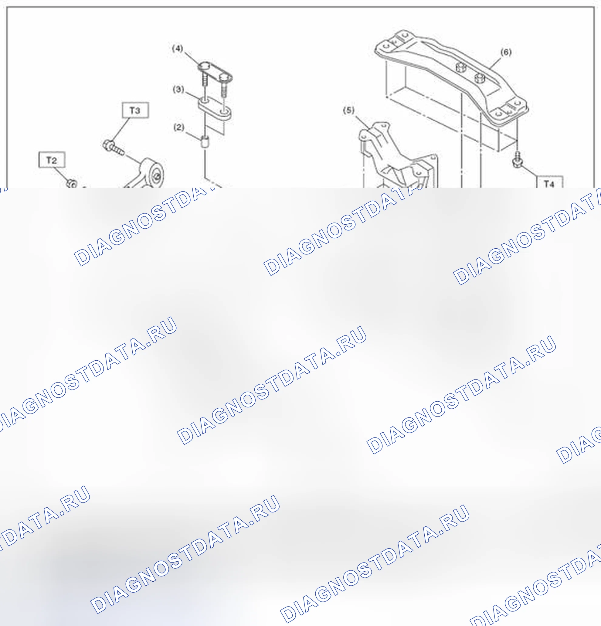 Рис. 136: МОНТАЖ КОРОБКИ ПЕРЕДАЧ. Subaru Impreza GK
