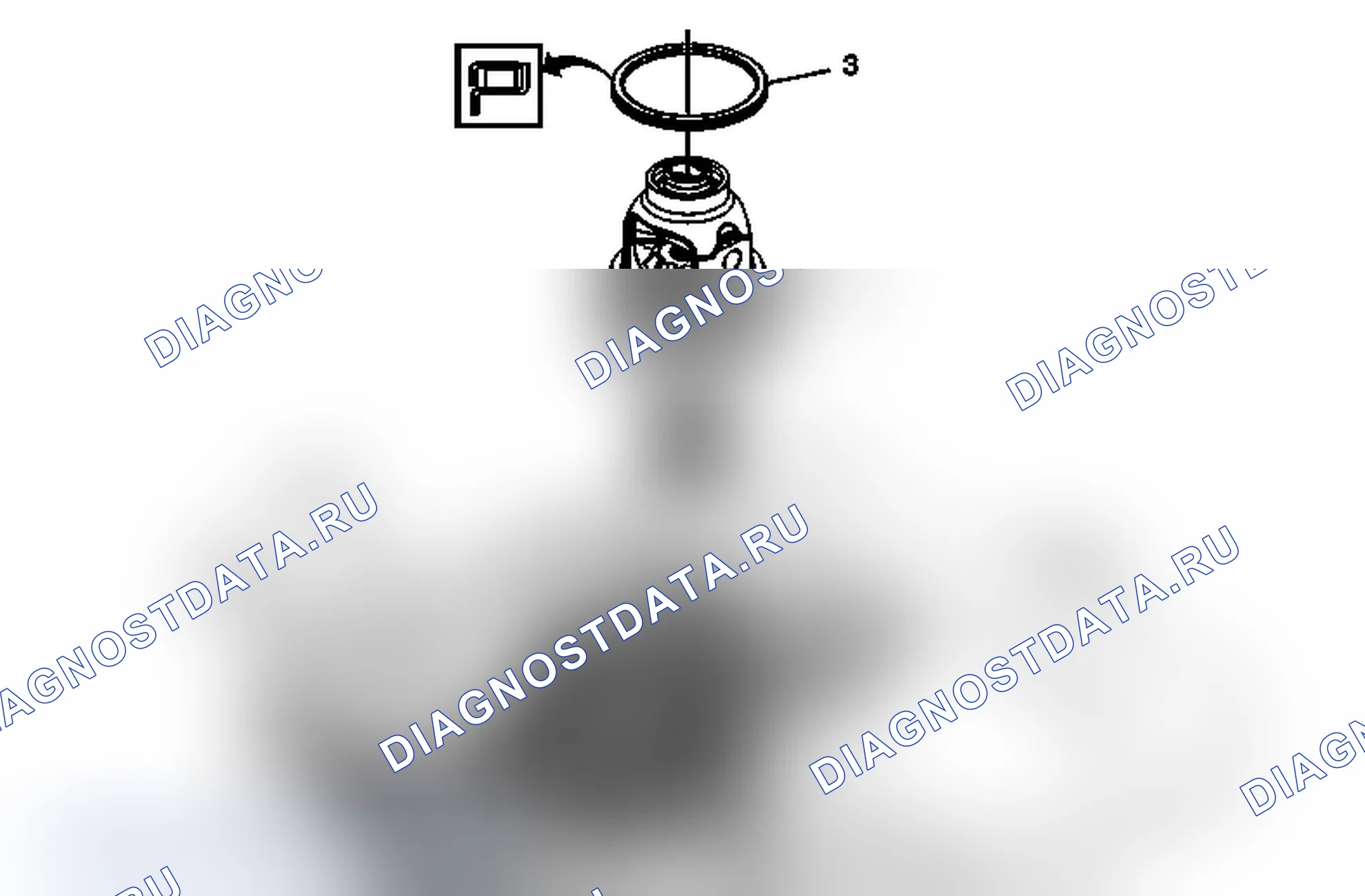 Рис. 513: Установка передней несущей панели дифференциала (6T40/45). Pontiac G6 I final