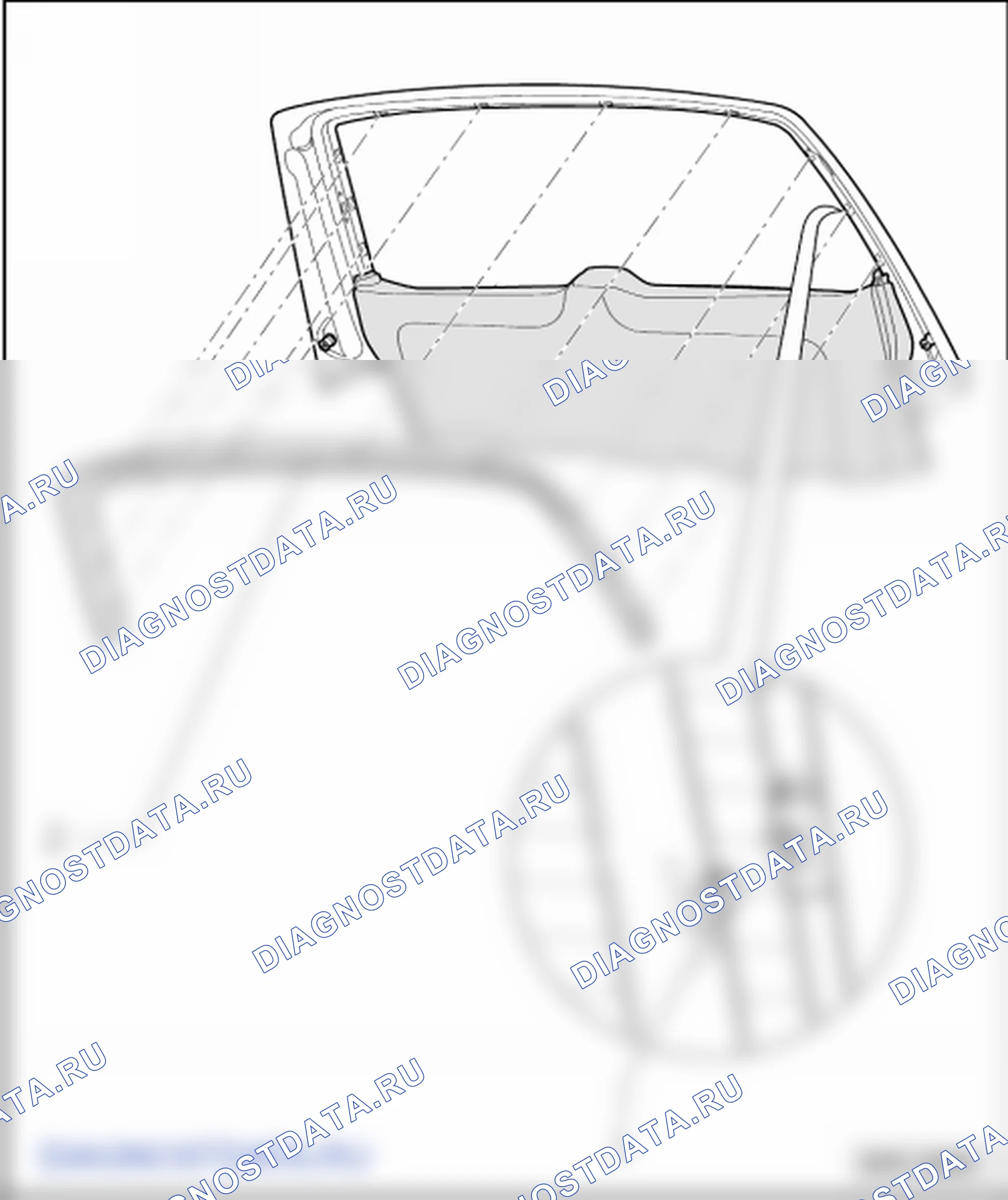 Облицовка и обивка двери багажного отсека. Volkswagen Transporter T5