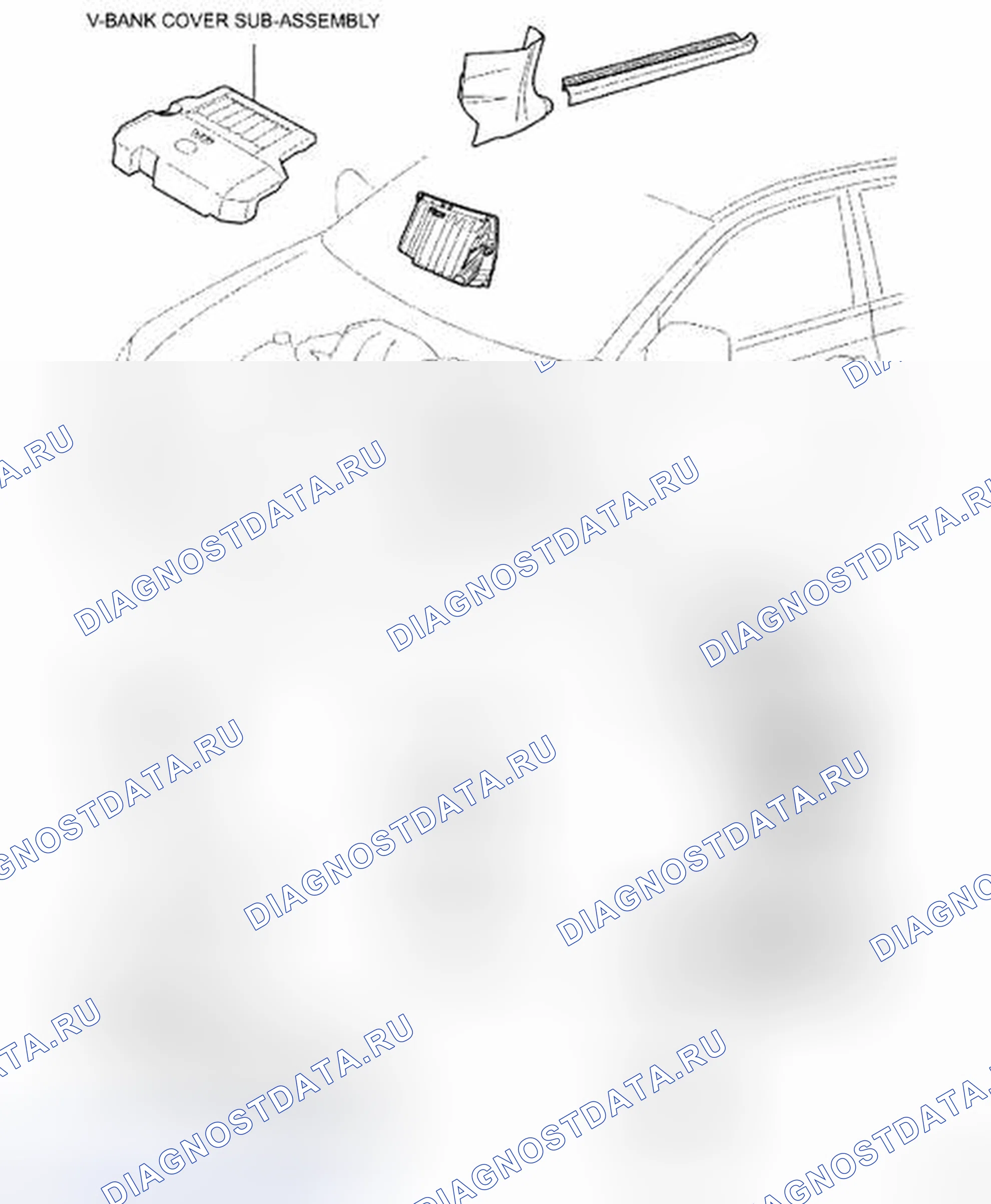 Рис. 29: КОМПОНЕНТЫ. Toyota Avalon XX30 рестайлинг