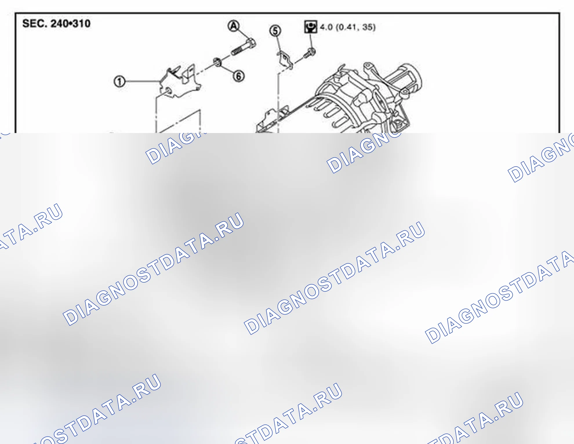 Рис. 30: VK56VD (2WD): Разнесенный вид. Infiniti M56 IV