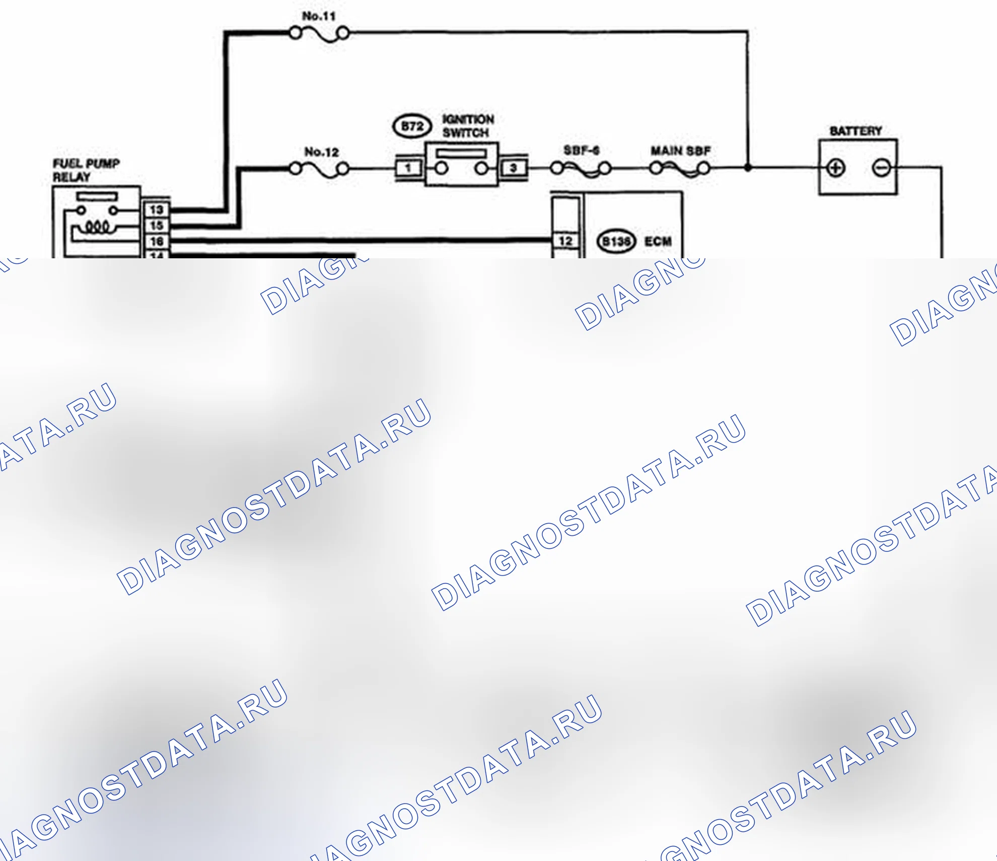 Рис. 184: электросхема. Subaru Impreza GH