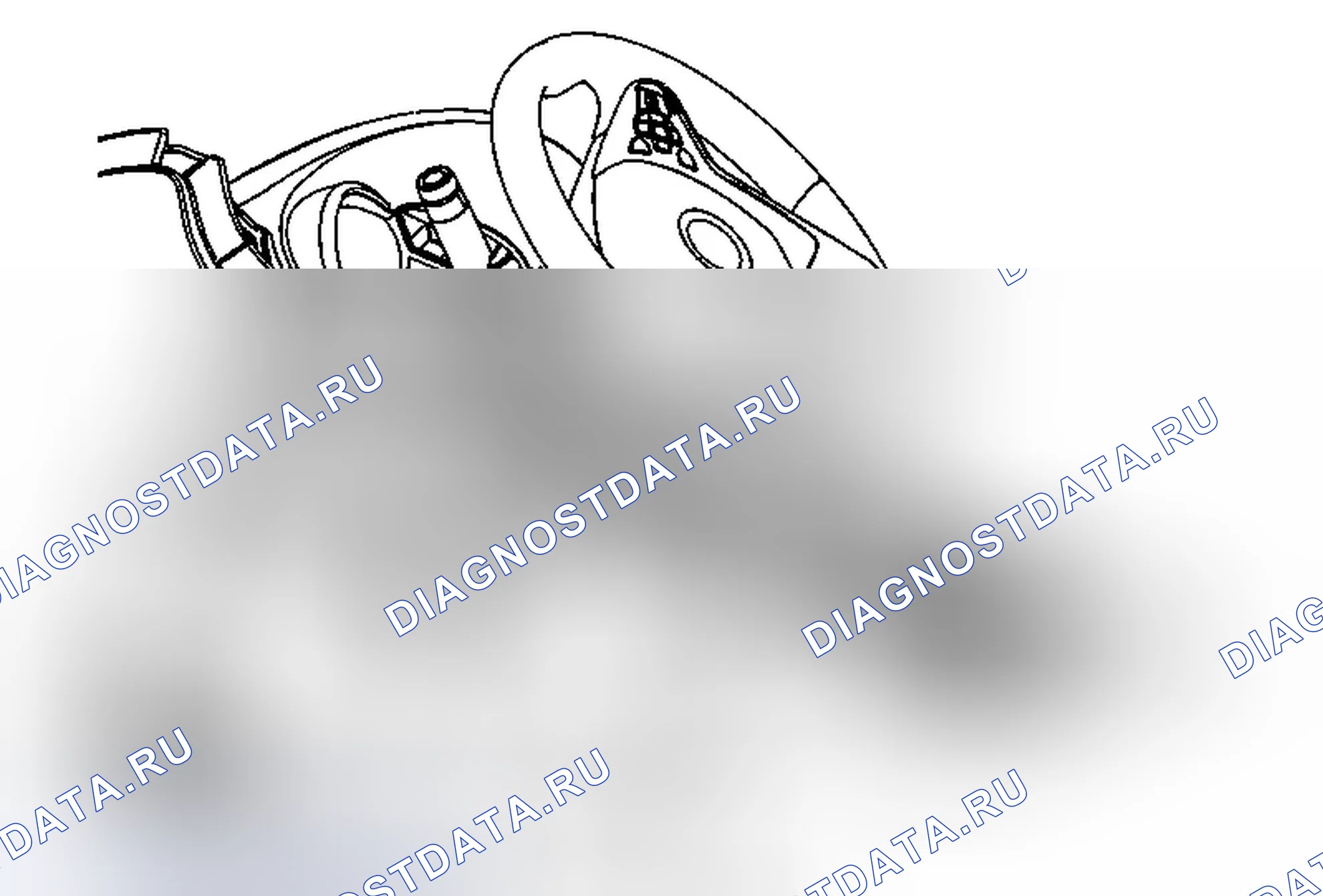 Рис. 4: Замена крышки нижней части рулевой колонки (с BTM). Buick LaCrosse II рестайлинг