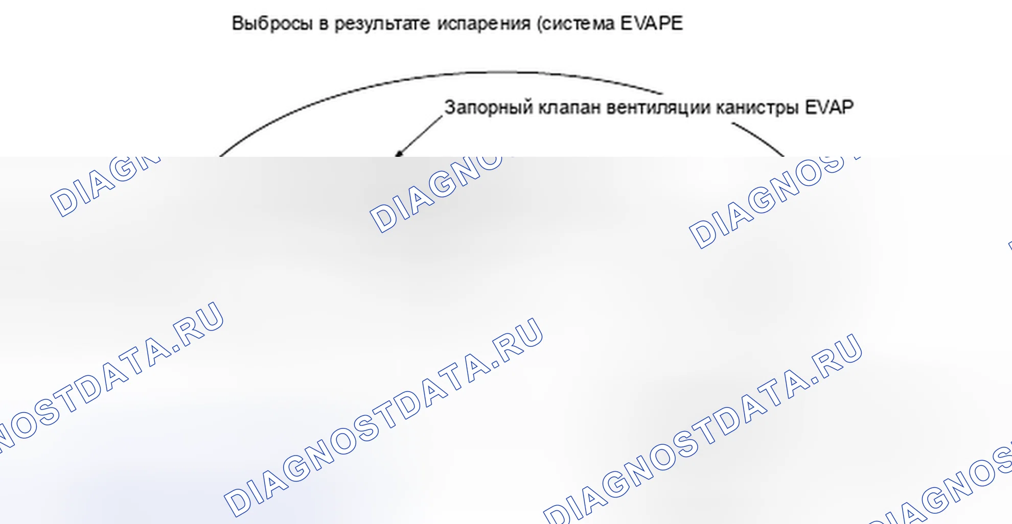 Рис. 363: Схема системы испарительных выбросов (EVAP). Honda Insight I