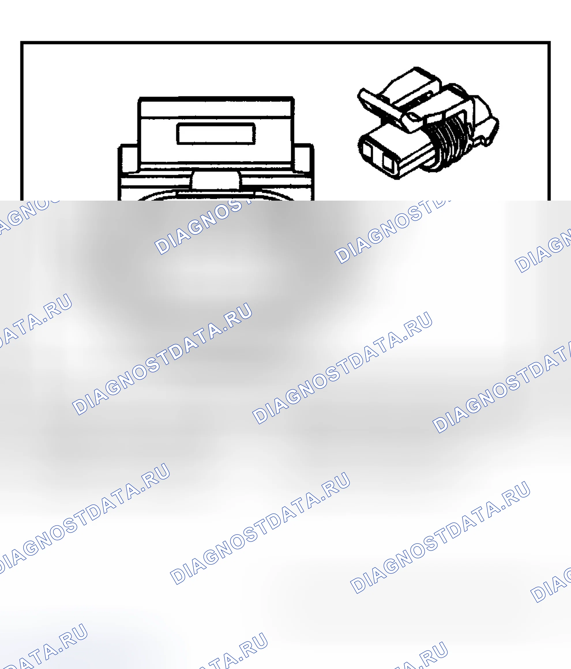 Рис. 4: Виды с торца разъема звуковые сигналы. Chevrolet Suburban K1500 GMT800