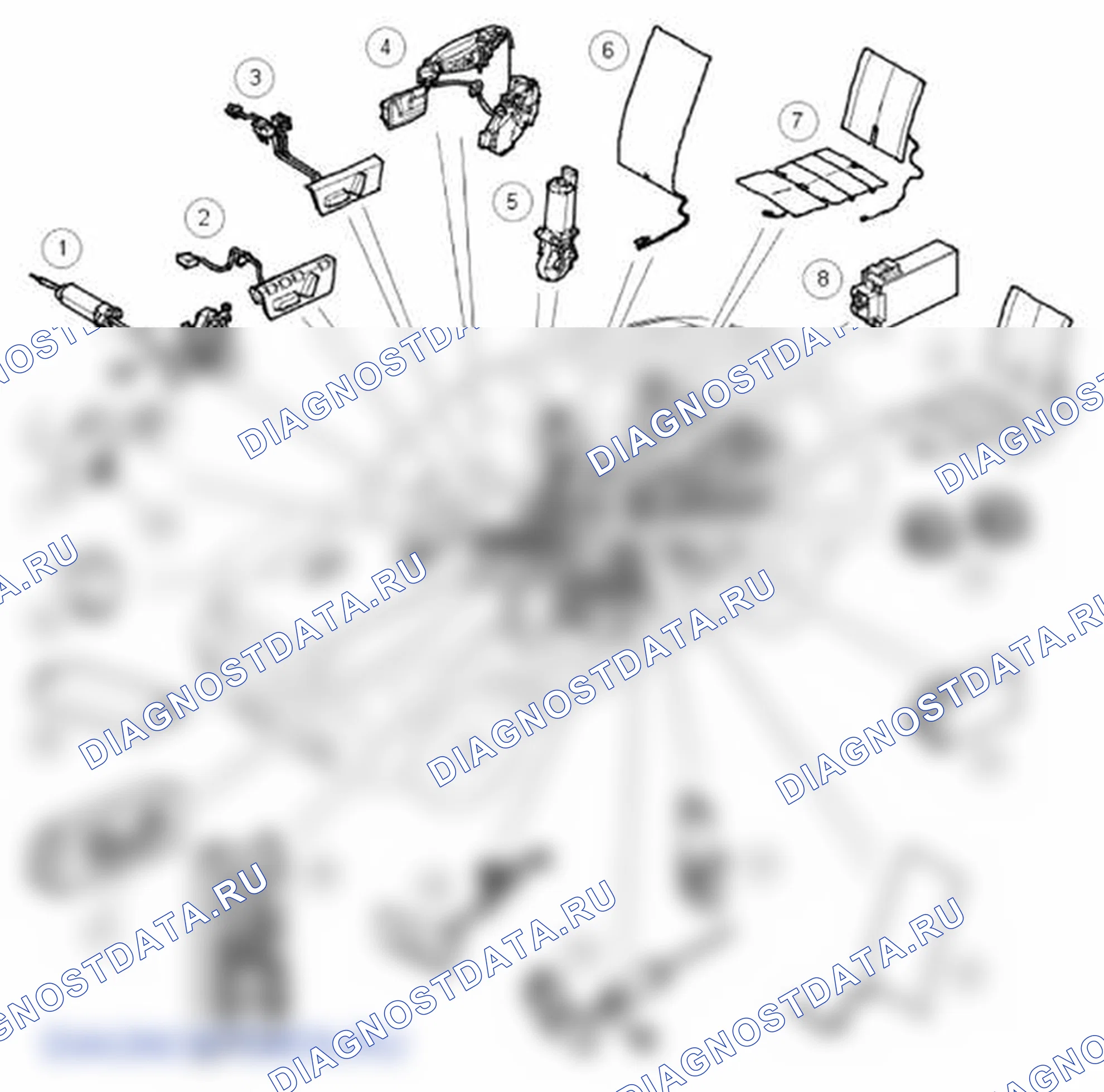 Рис. 48: РАСПОЛОЖЕНИЕ КОМПОНЕНТОВ. Land Rover Range Rover Sport I