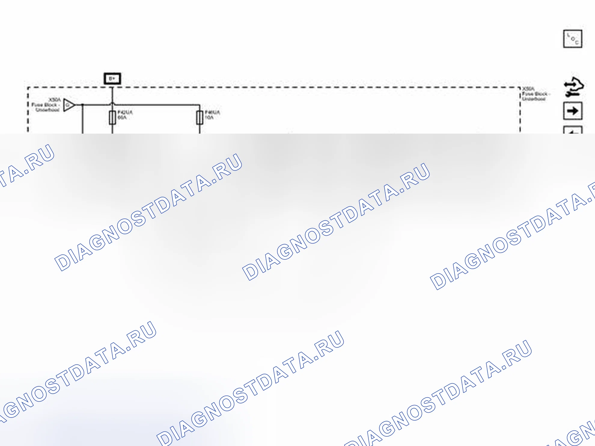 Рис. 63: Предохранители F42UA и xtigx1 F46UA. Chevrolet Orlando I