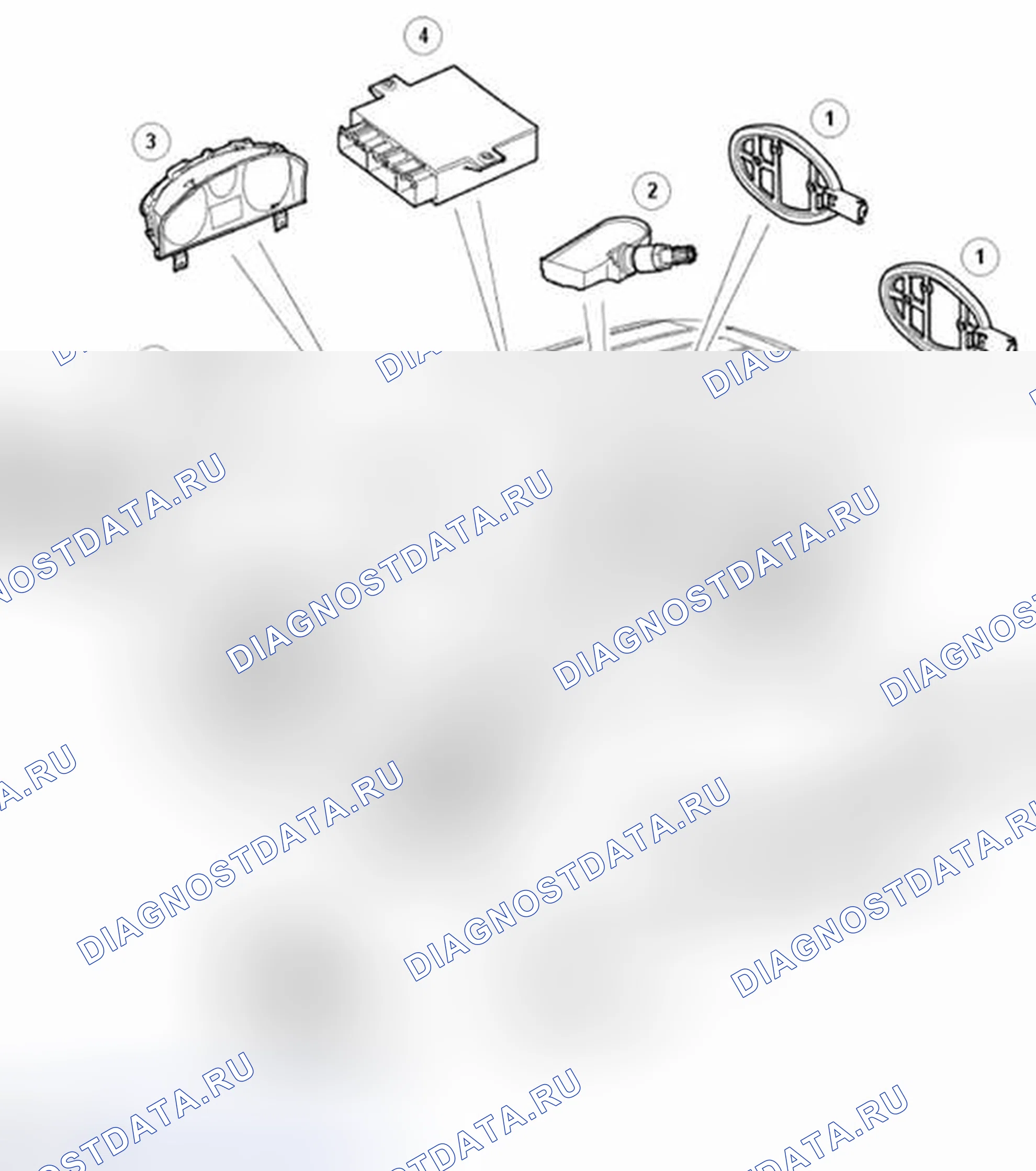 Рис. 14: СИСТЕМА КОНТРОЛЯ ДАВЛЕНИЯ В ШИНАХ (СКДШ). Land Rover Range Rover Sport I