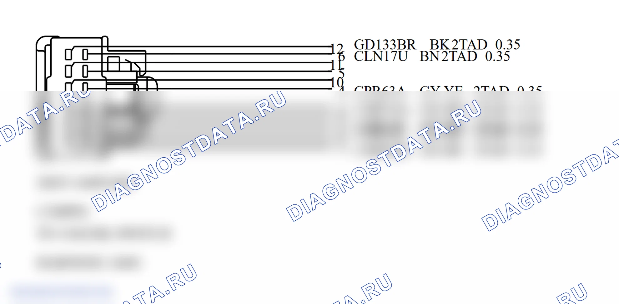 Распиновка разъёма Assembly. Ford C-MAX I рестайлинг