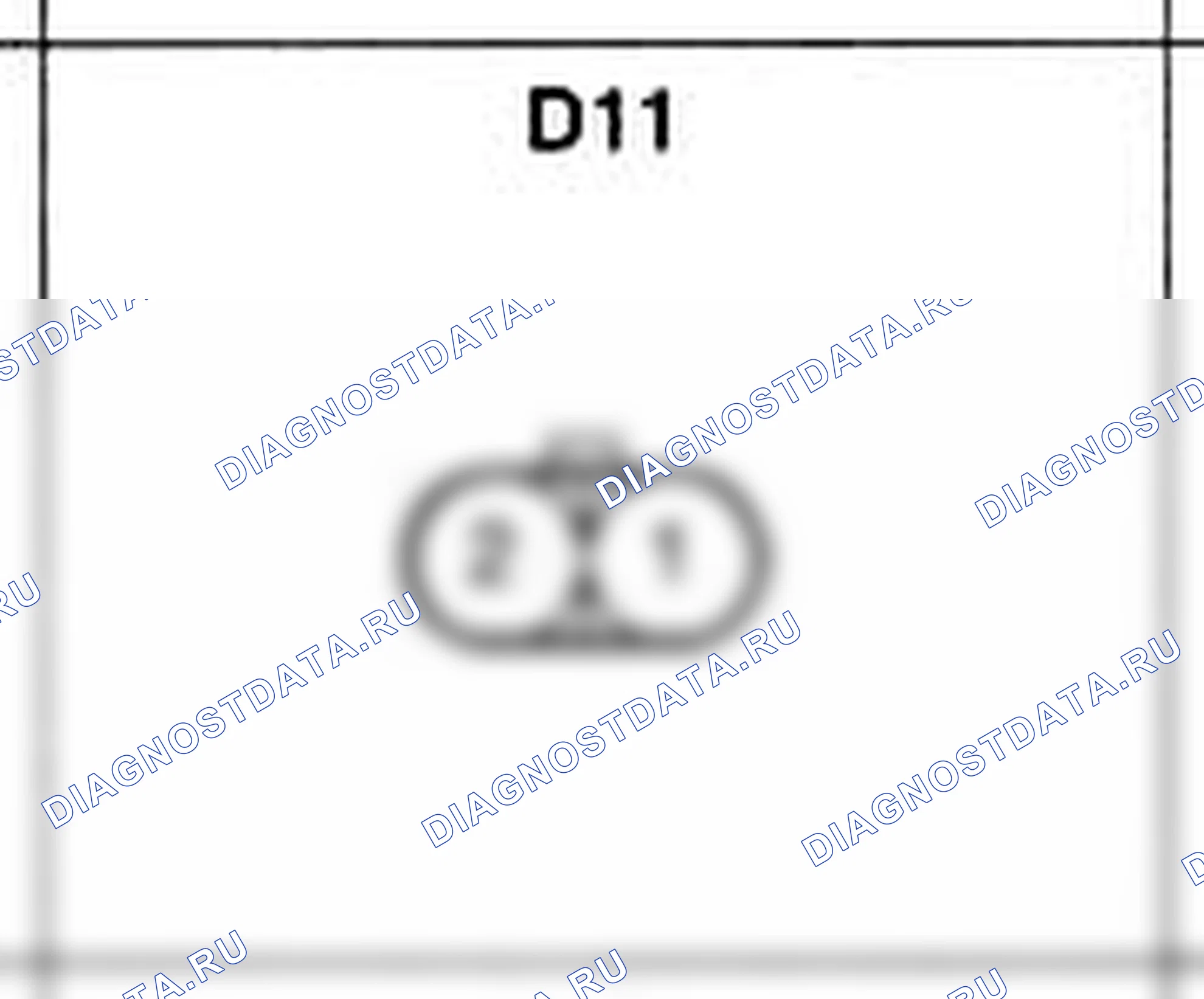 Распиновка разъёма D11 — дверного жгута. Hyundai Accent LC