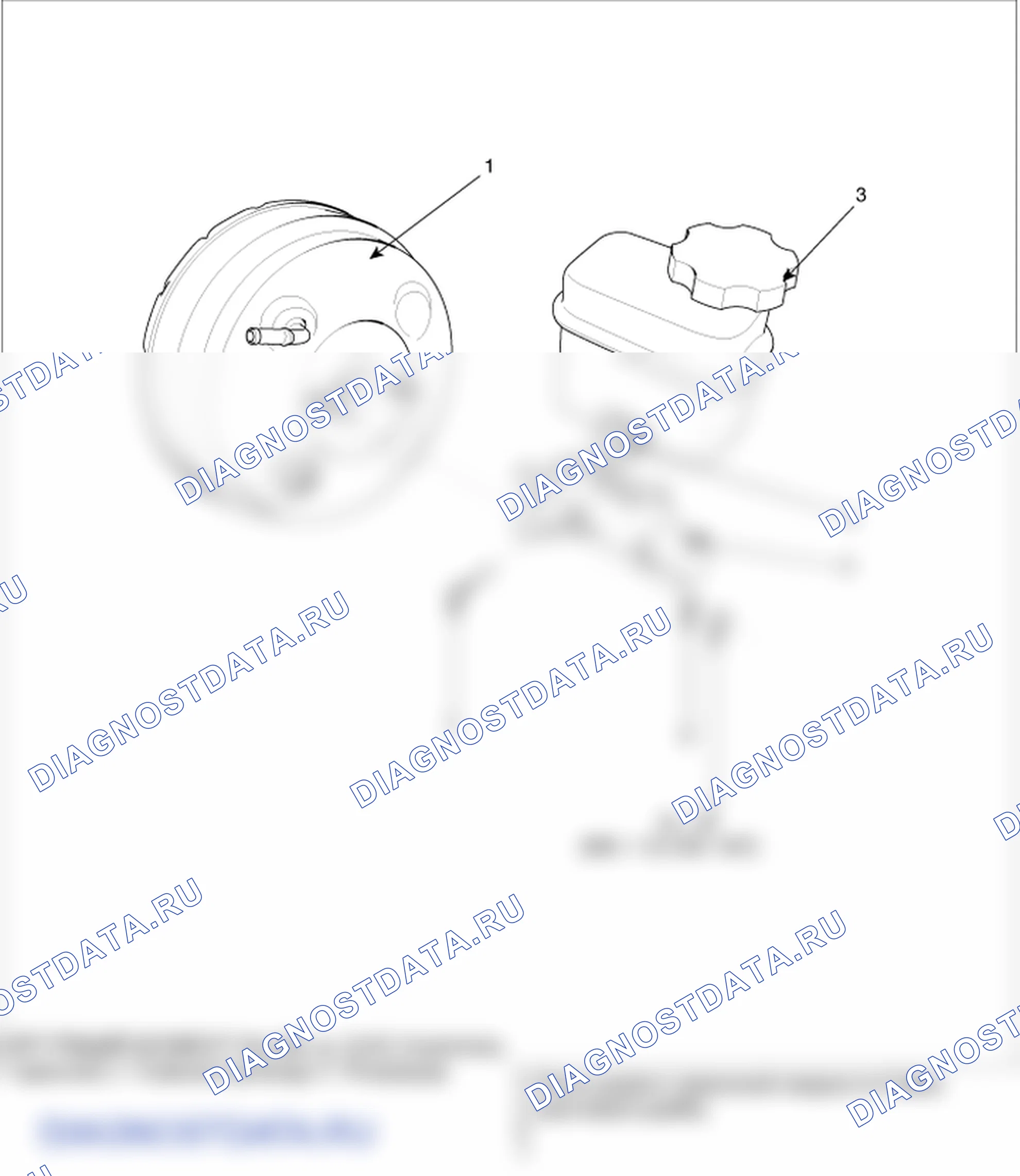 Детали усилителя тормозов. Hyundai Santa Fe CM