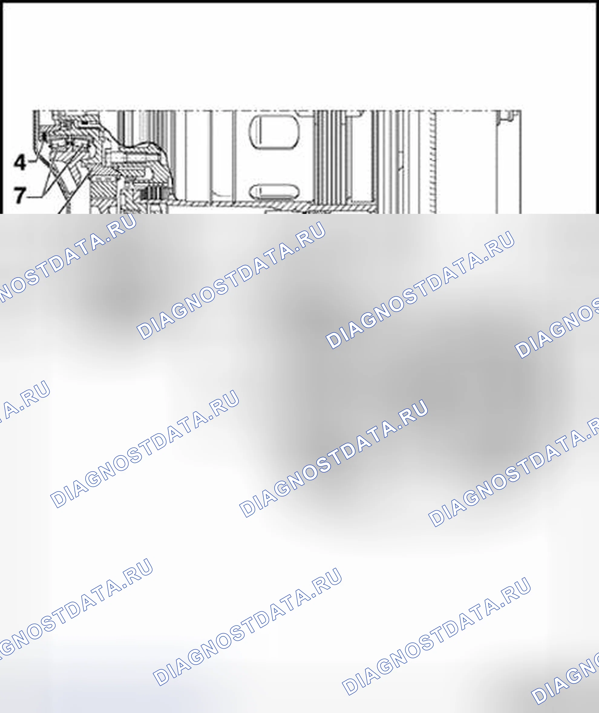 Рис. 287: Конечная передача, регулировка. Volkswagen Jetta IV