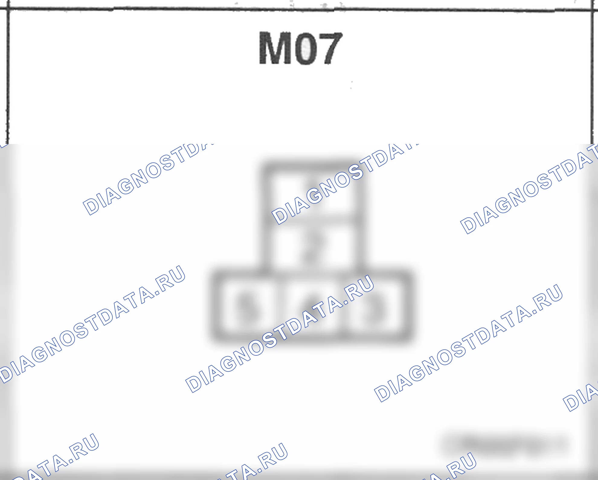 Распиновка разъёма M07 — основного жгута. Hyundai Atos MX