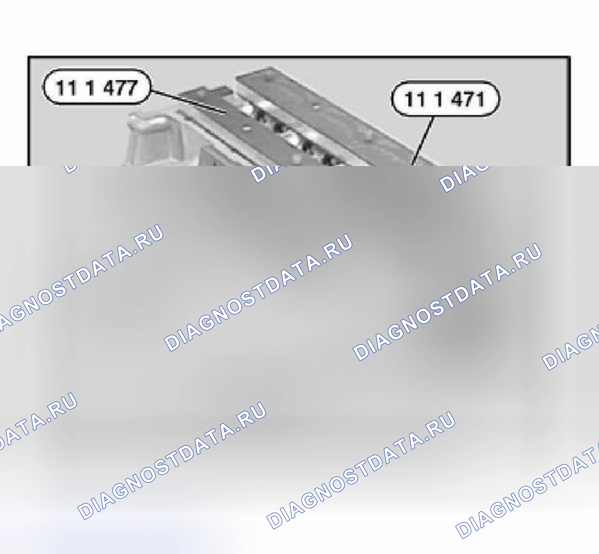 Рис. 361: 11 12 729 Проверка головки цилиндров на водонепроницаемость (S62). BMW M5 E39
