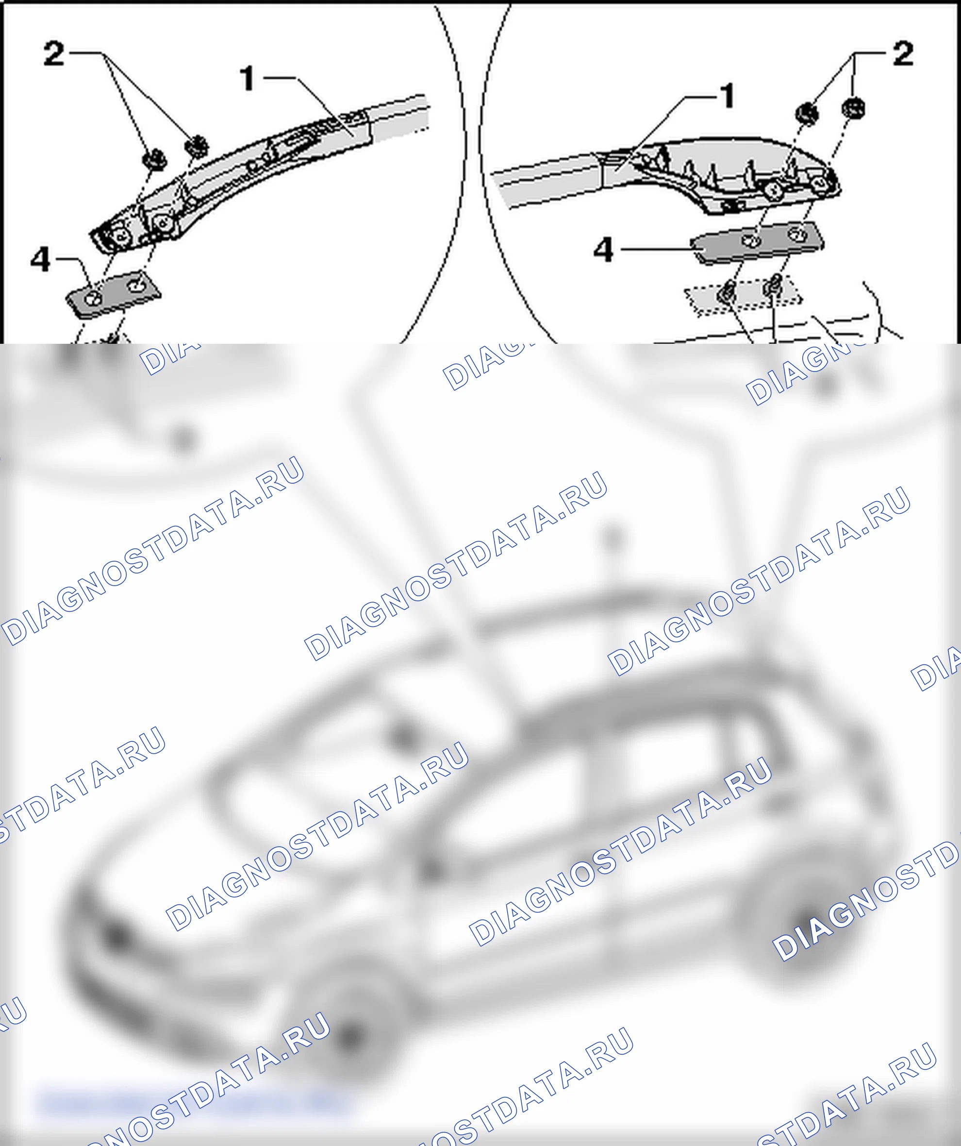 Релинг. Volkswagen Golf Plus I
