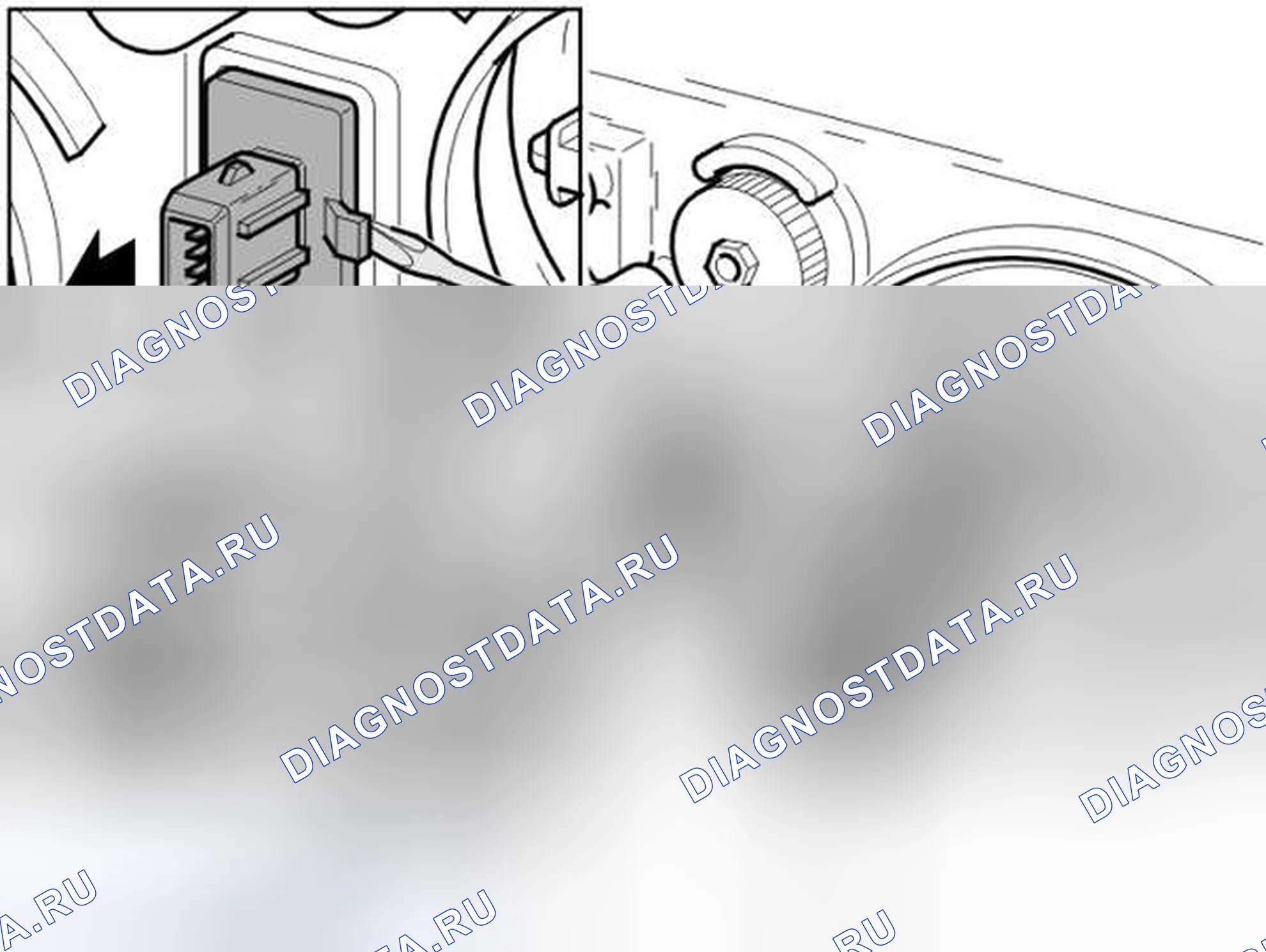 Рис. 18: Снятие кабельного жгута. Volvo S40 I рестайлинг