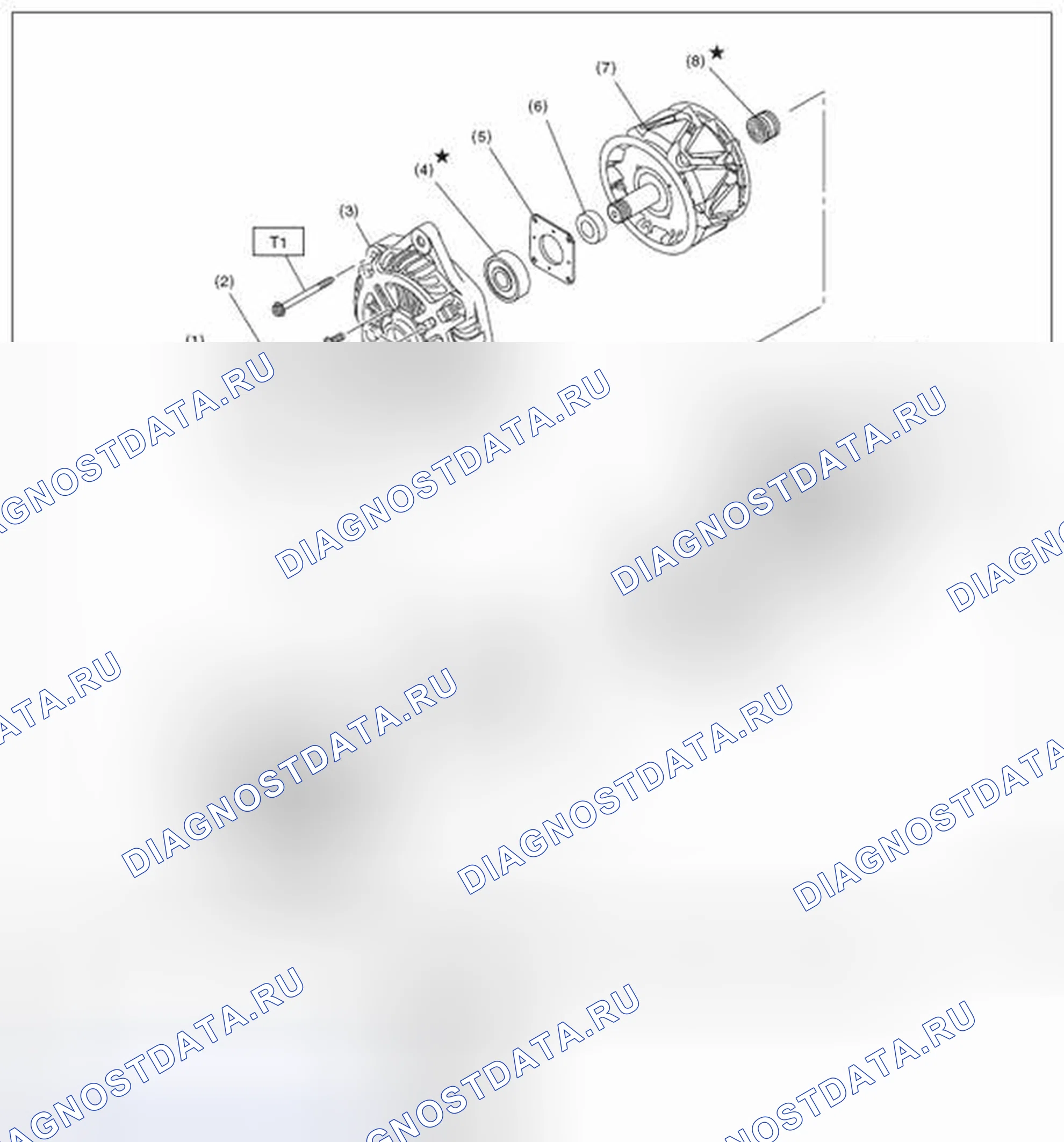 Рис. 68: ГЕНЕРАТОР. Subaru Outback BR рестайлинг