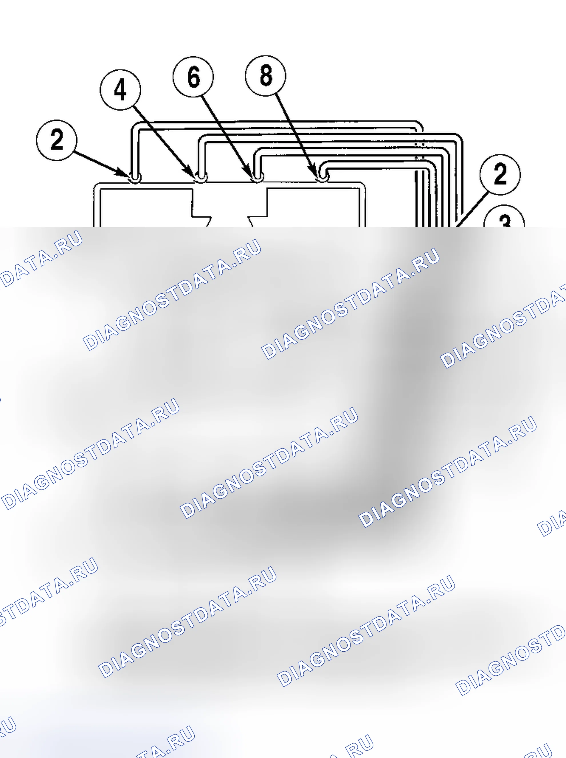 Рис. 1: порядок работы цилиндров. Land Rover Range Rover II