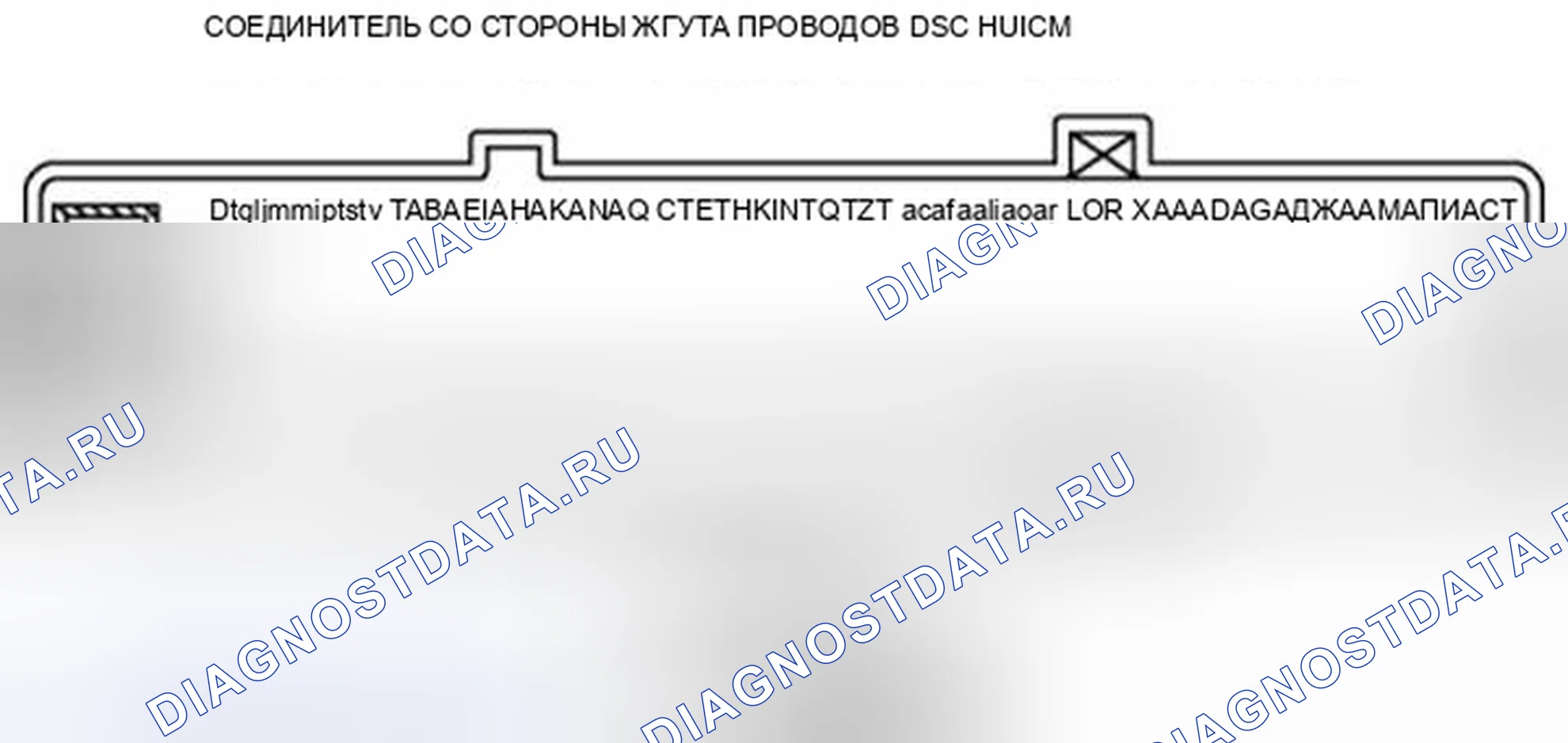 Рис. 7: Идентификация разъемов на стороне жгута проводов DSC Hu / CM. Audi Q8 I