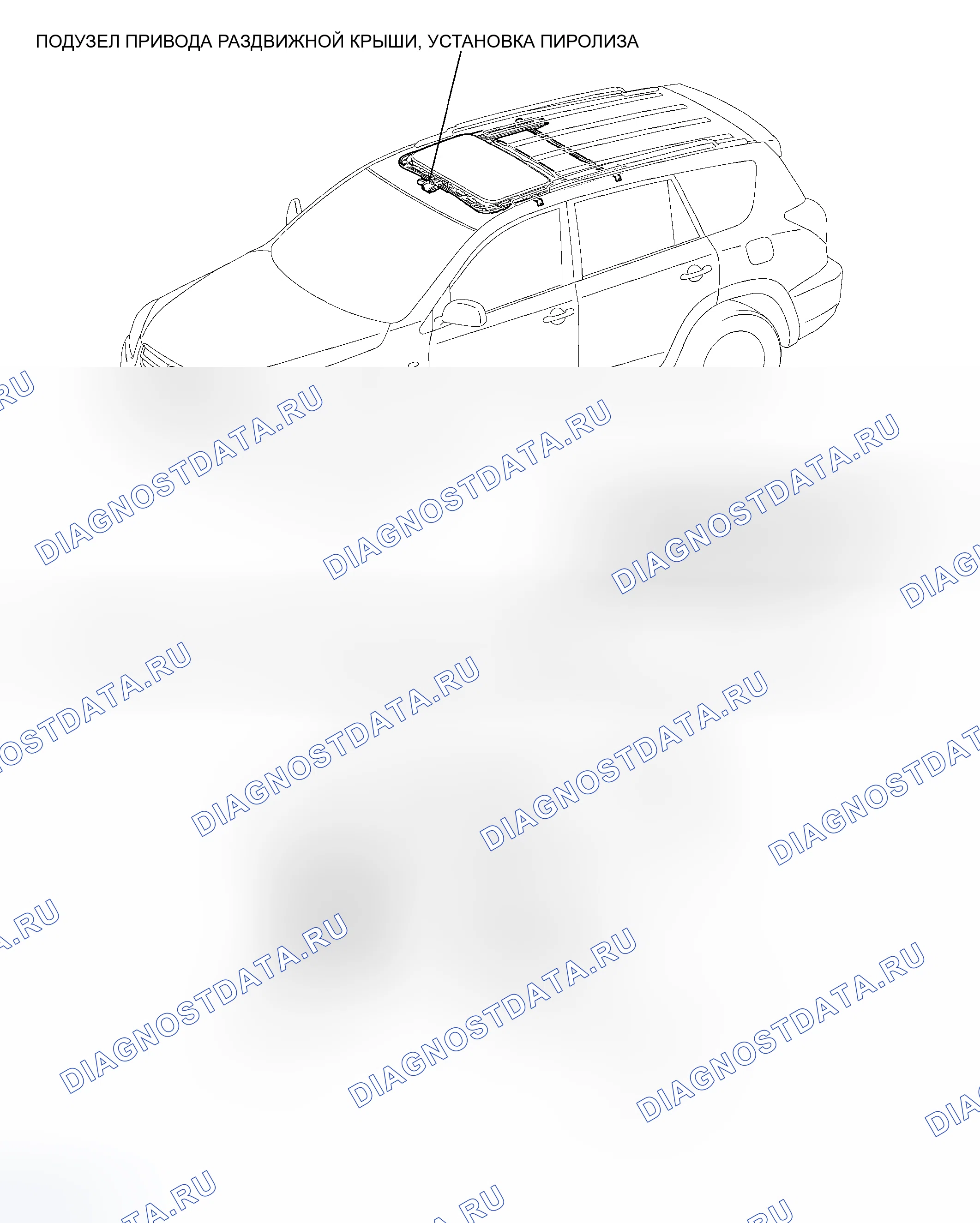 Рис. 1: РАСПОЛОЖЕНИЕ ДЕТАЛЕЙ. Toyota RAV4 III