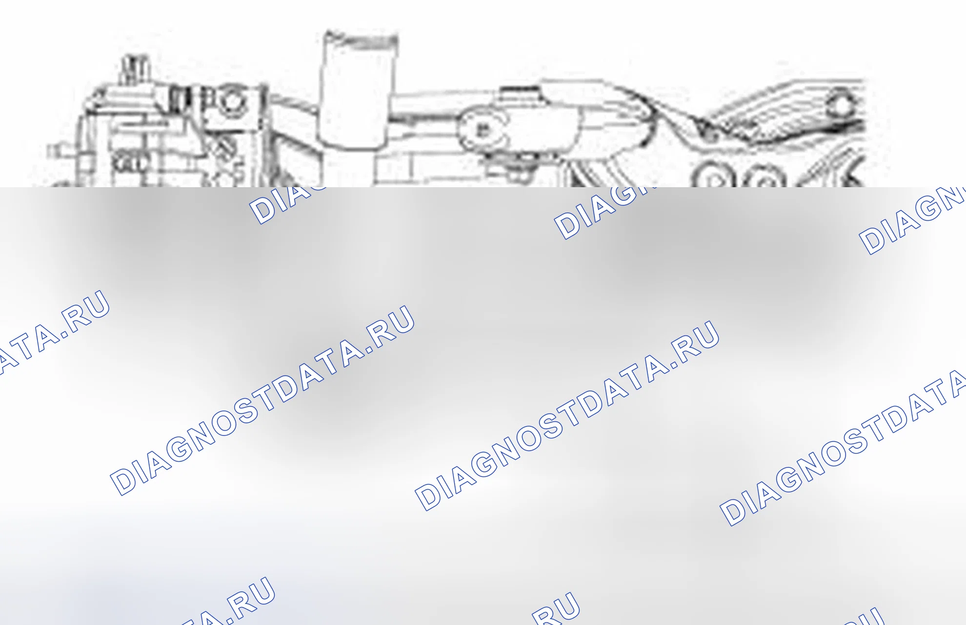 Рис. 6: Измерение высоты заднего хода. Ford Edge I