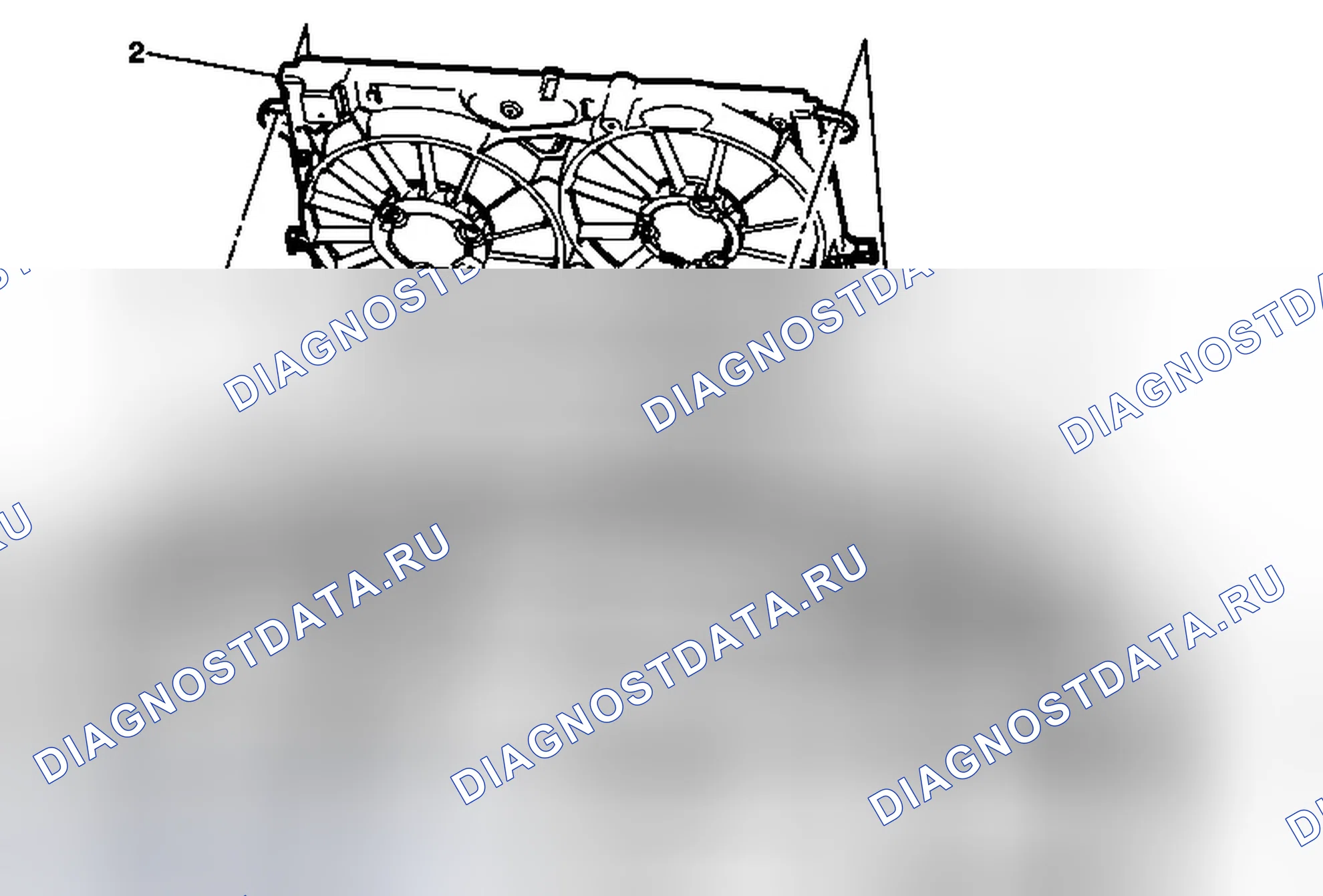 Рис. 24: Замена кожуха вентилятора охлаждающей жидкости двигателя (LTG). Chevrolet Malibu VIII рестайлинг