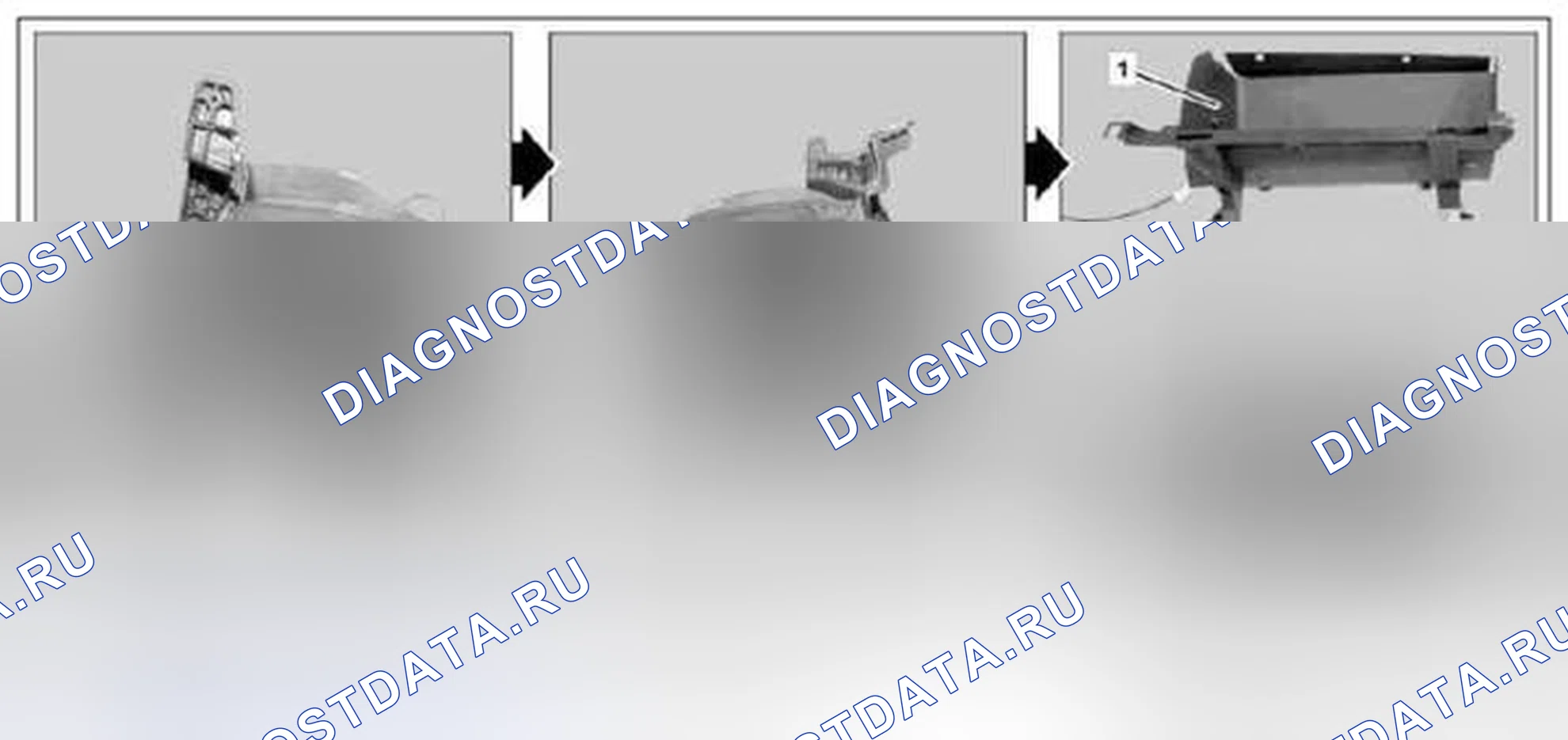 Рис. 108: Снятие / установка перчаточного ящика - AR68.10-P-xtigx1 1400MCU. Kia Soul I