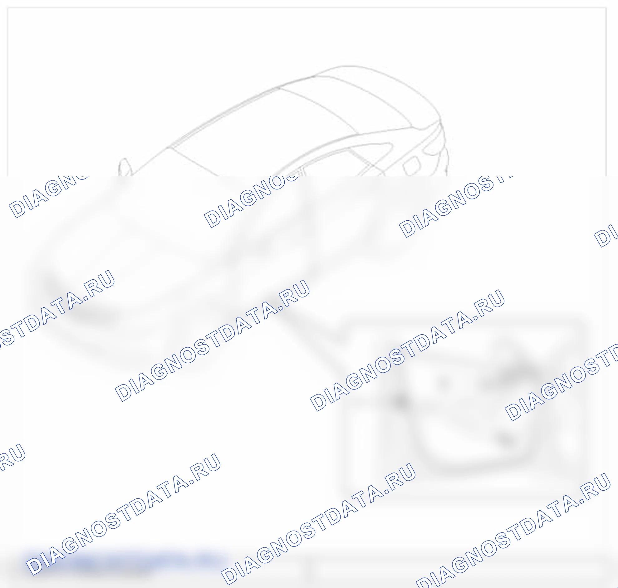 Рис. 14: Расположение компонентов. Hyundai Azera II