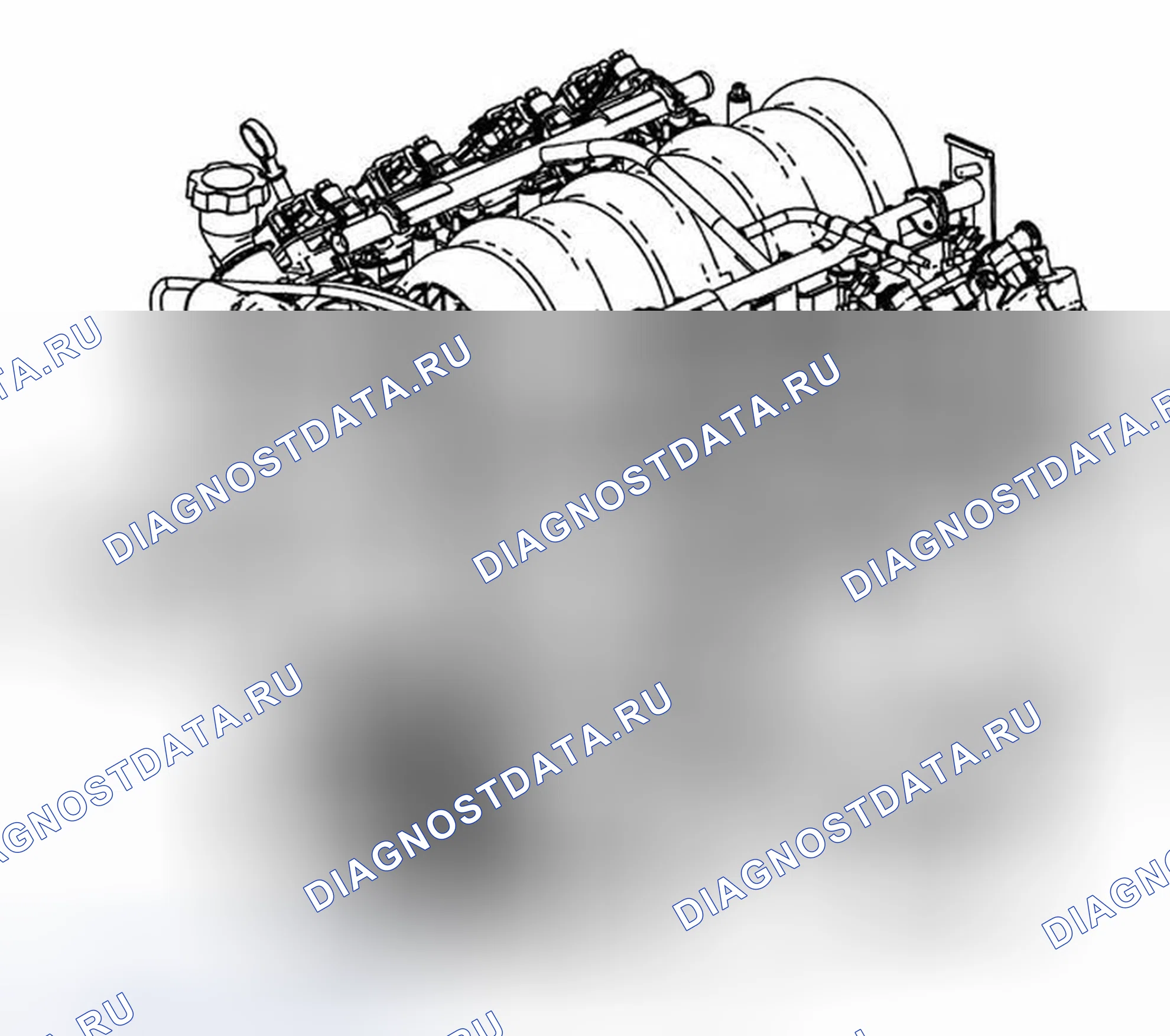 Рис. 15: Описание компонентов двигателя (6.2L LS3). Chevrolet Corvette C6