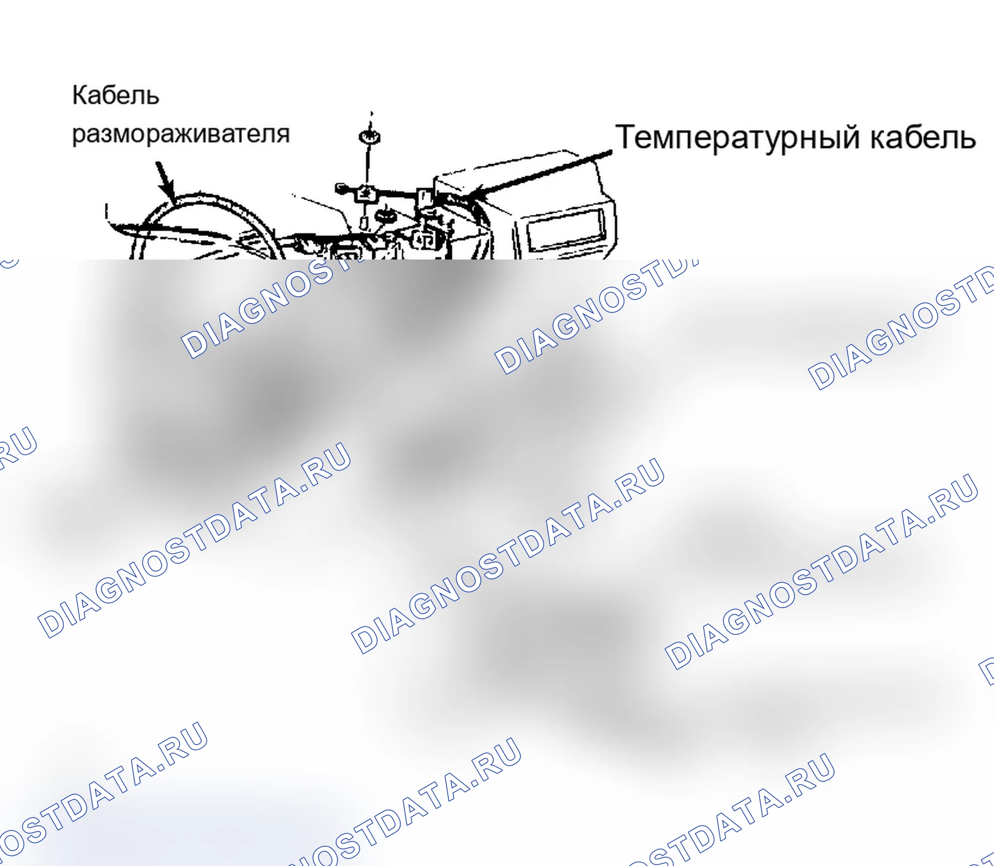 Рис. 3: Типовая кабельная разводка транспортных средств серии «X». Chevrolet Celebrity I