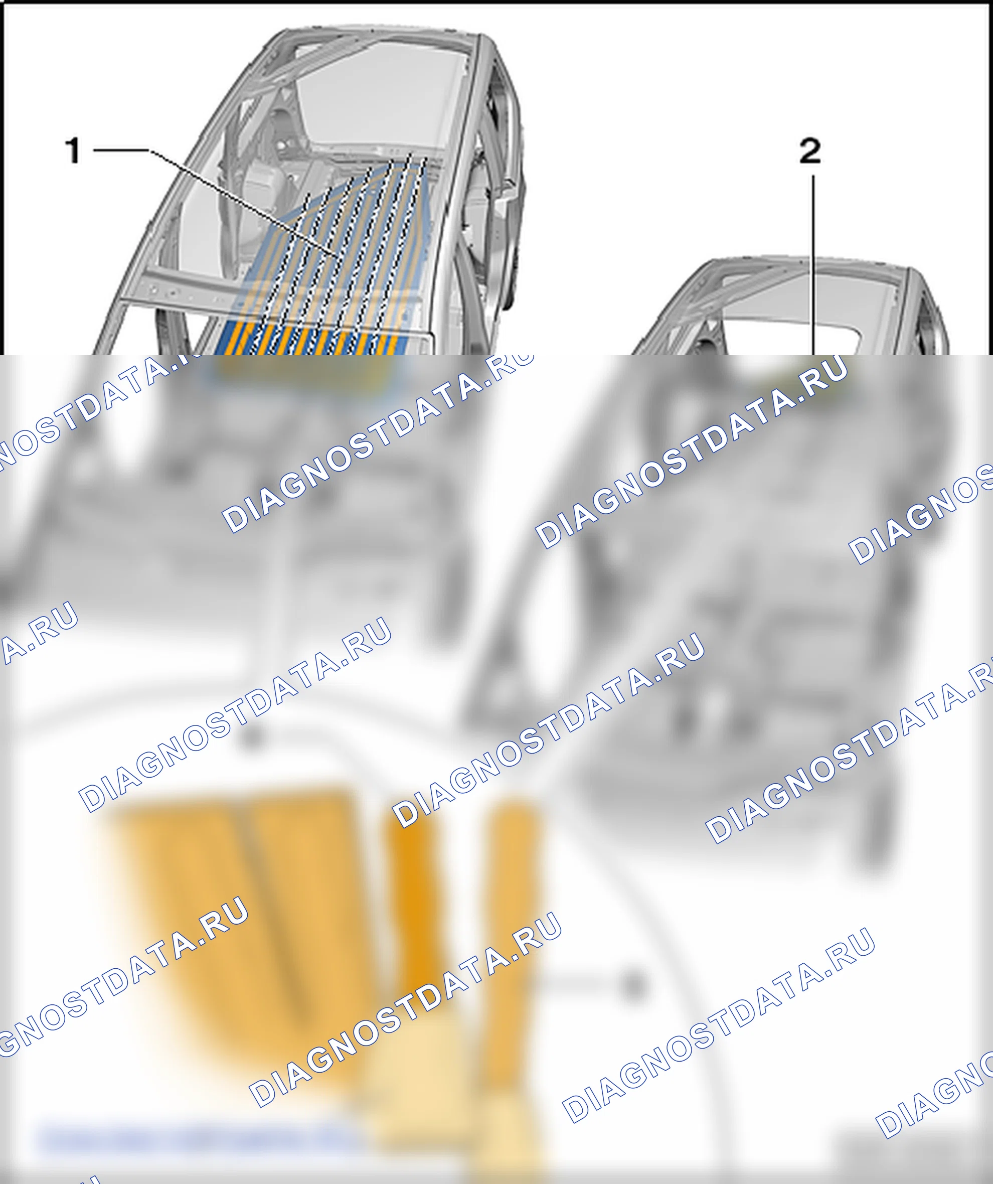Облицовка потолка. SEAT Alhambra Ii