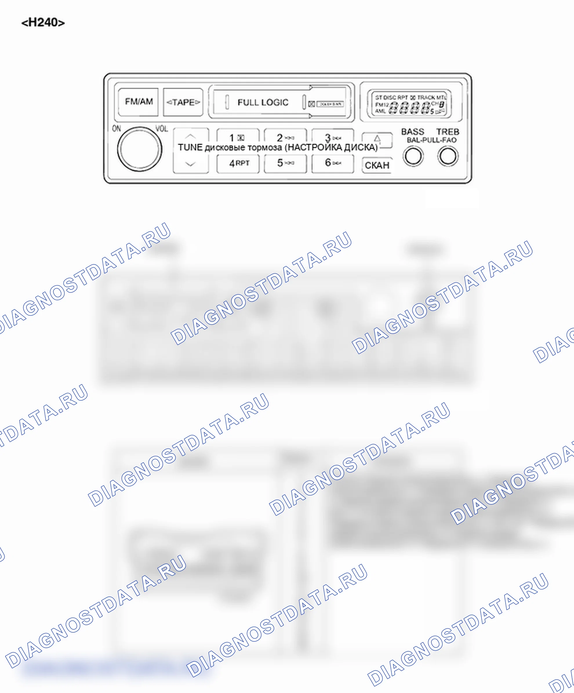Детали аудиомодуля. Hyundai H-1 A1