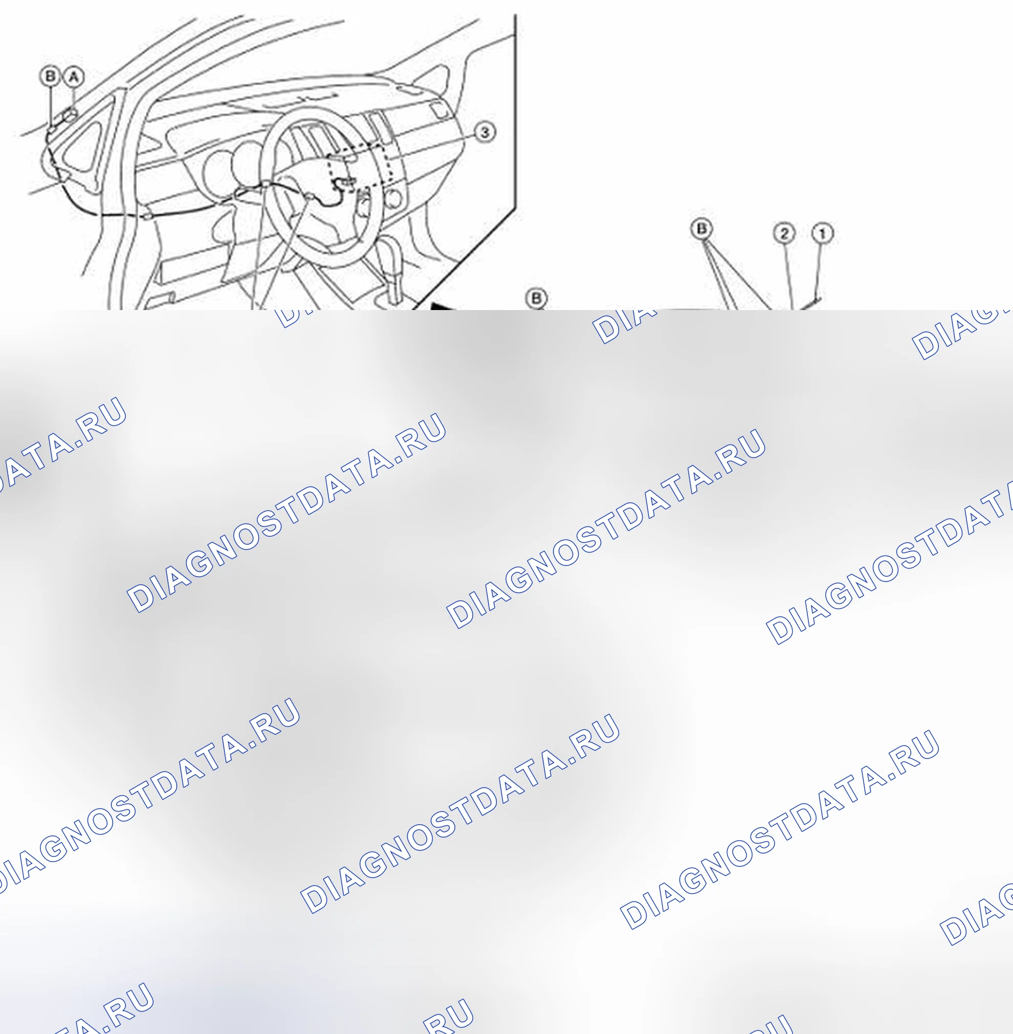 Рис. 7: Расположение антенны. Honda UR-V I