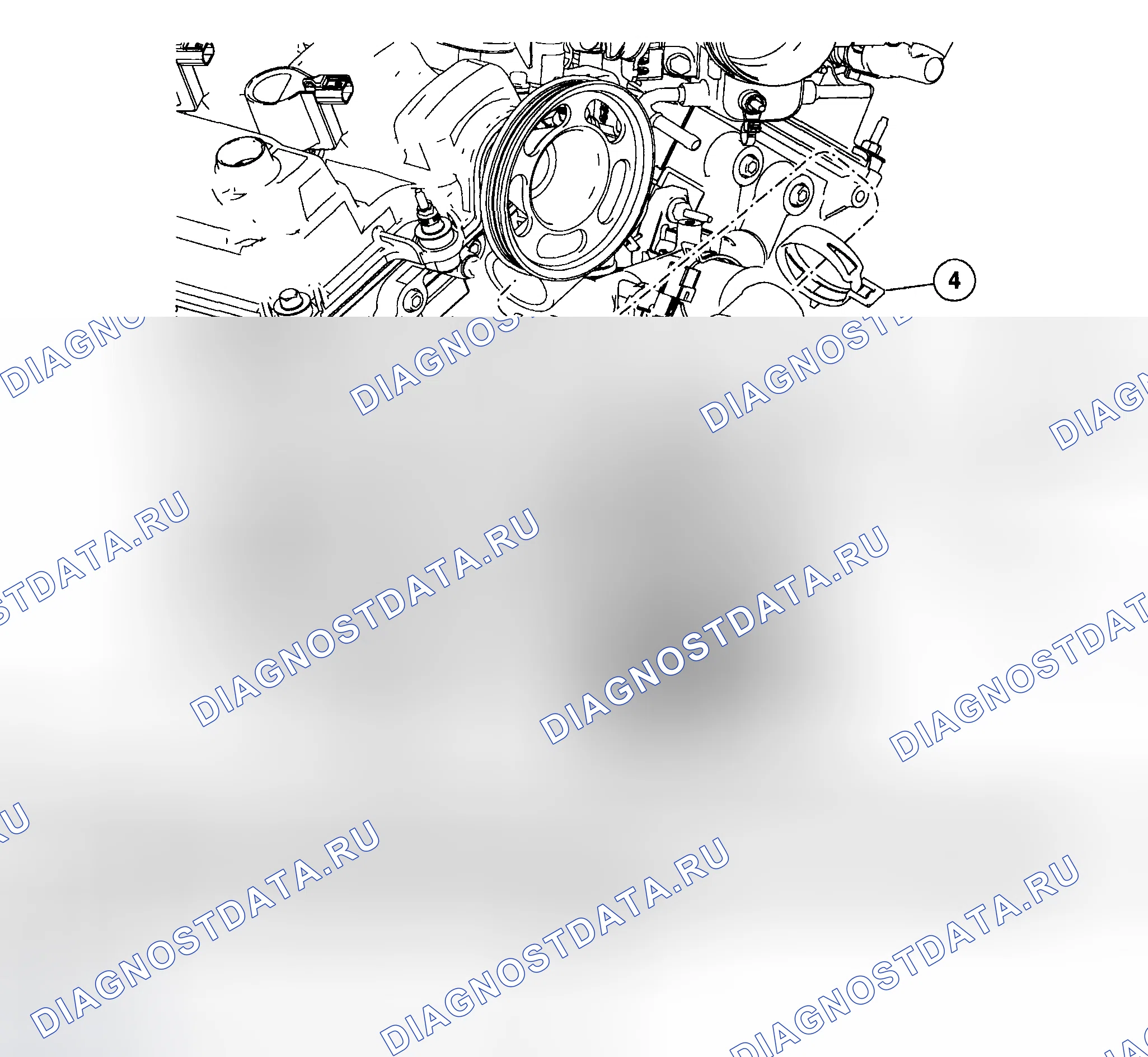 Рис. 23: ВОДЯНОЙ НАСОС - 3,0 л (4V). Mazda Tribute I рестайлинг