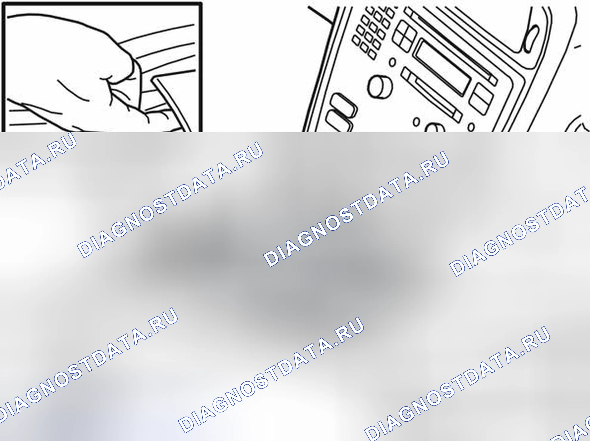 Рис. 884: Снятие верхней панели. Volvo V70 II