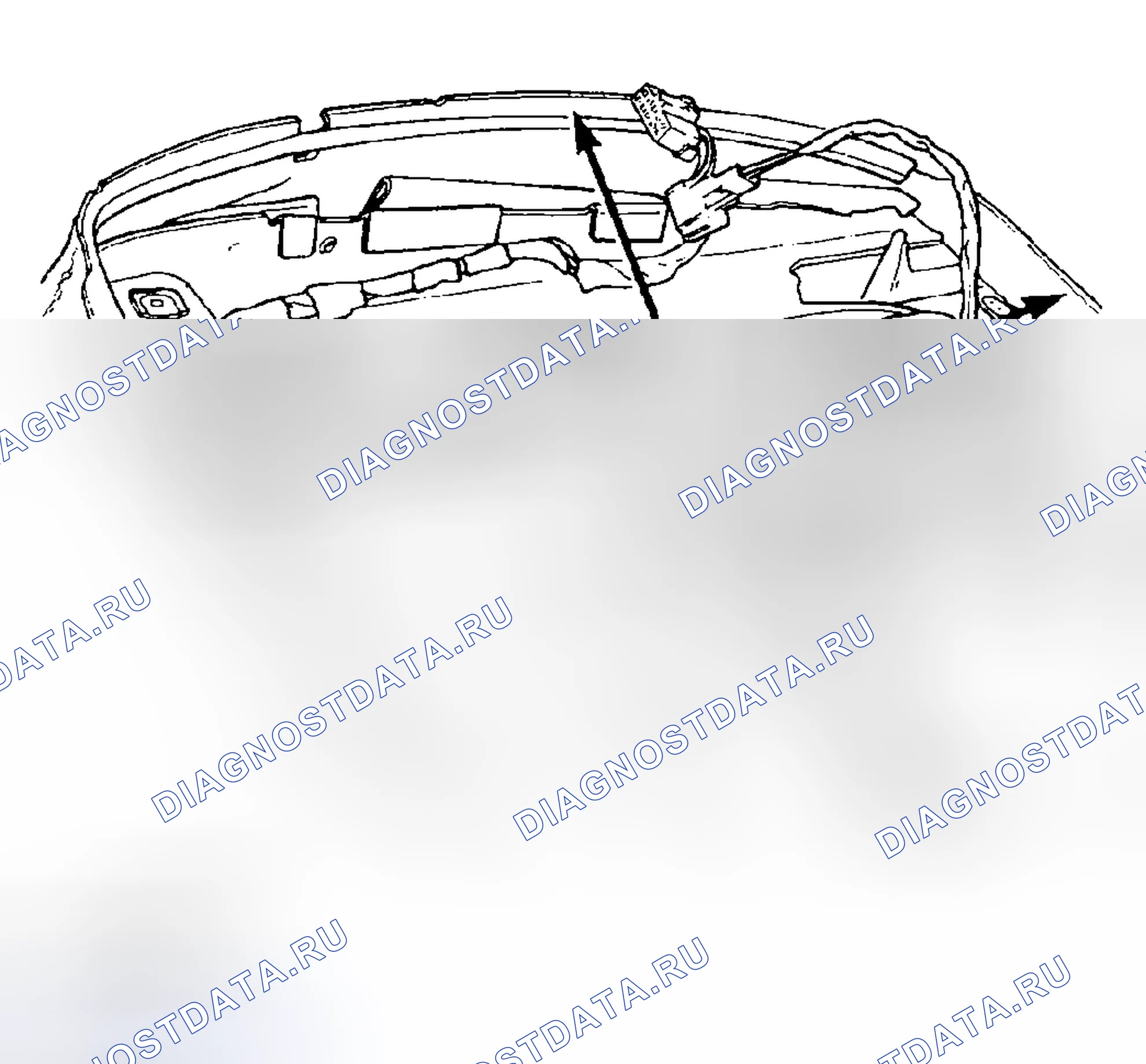 Рис. 39: ДЕМОНТАЖ - КРЫШКА ПОДУШКИ ПЕРЕДНЕГО СИДЕНЬЯ. Chrysler Sebring II рестайлинг