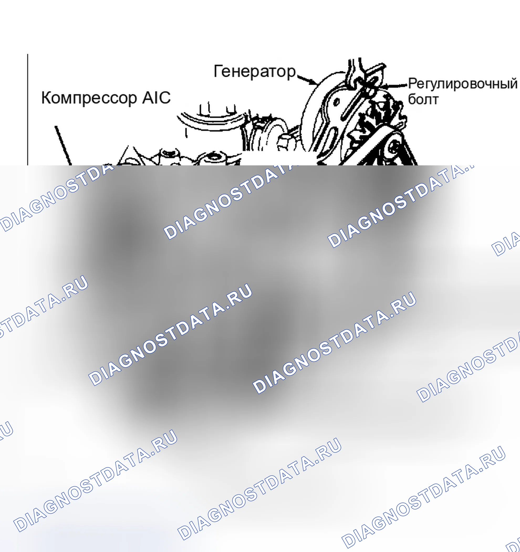 Рис. 6: ПРОКЛАДКА СЕРПАНТИННОГО РЕМНЯ (CROWN VICTORIA&GRAND MARQUIS). Ford Thunderbird X