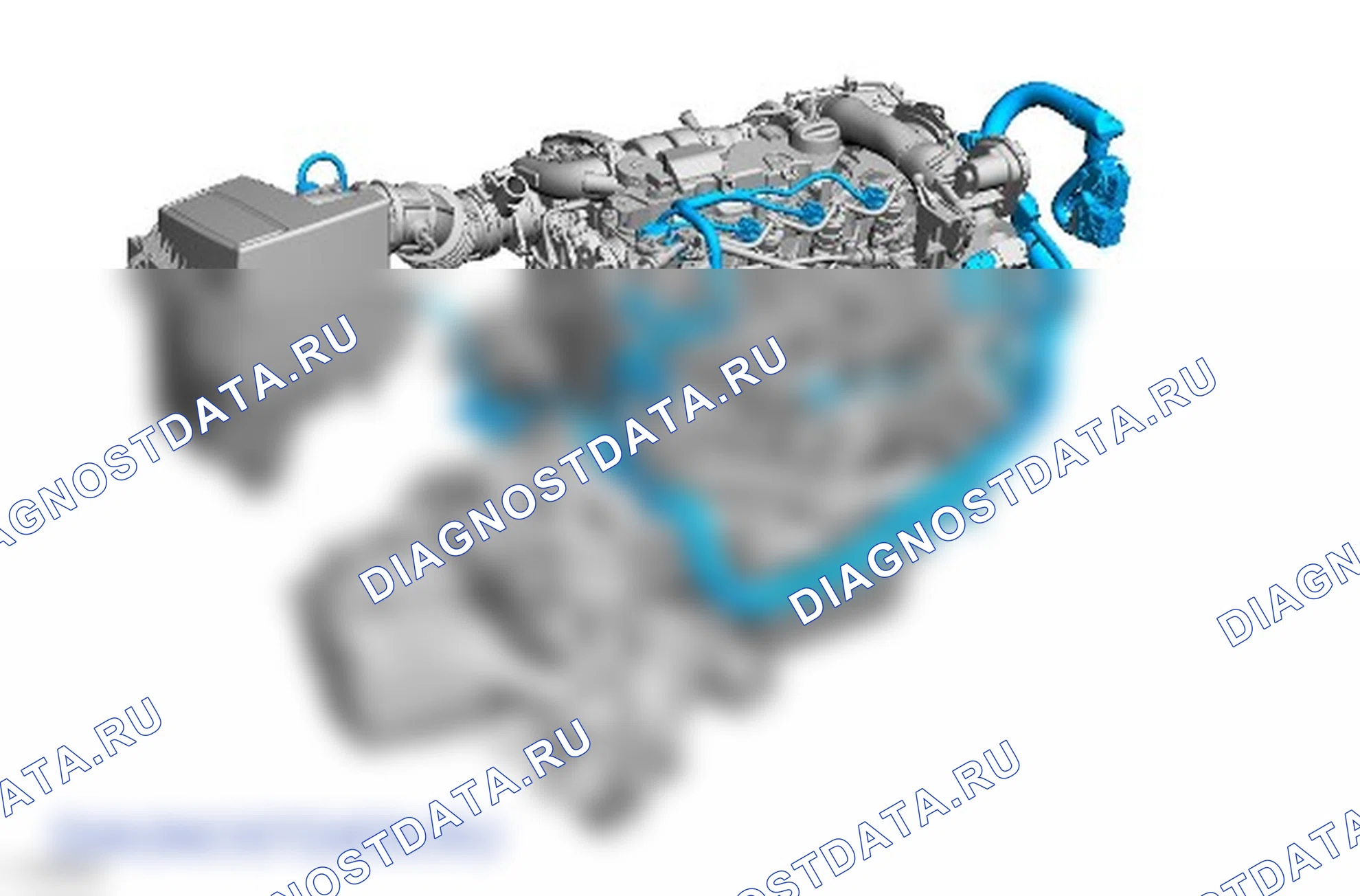 Как снять присоединяемые детали двигателя. Ford Kuga II