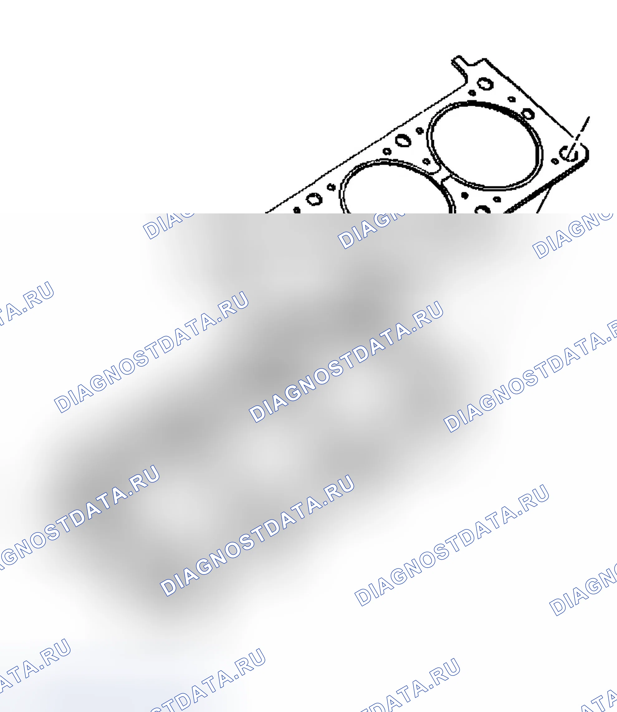 Рис. 427: Монтаж головки цилиндров - слева. Buick Century VI