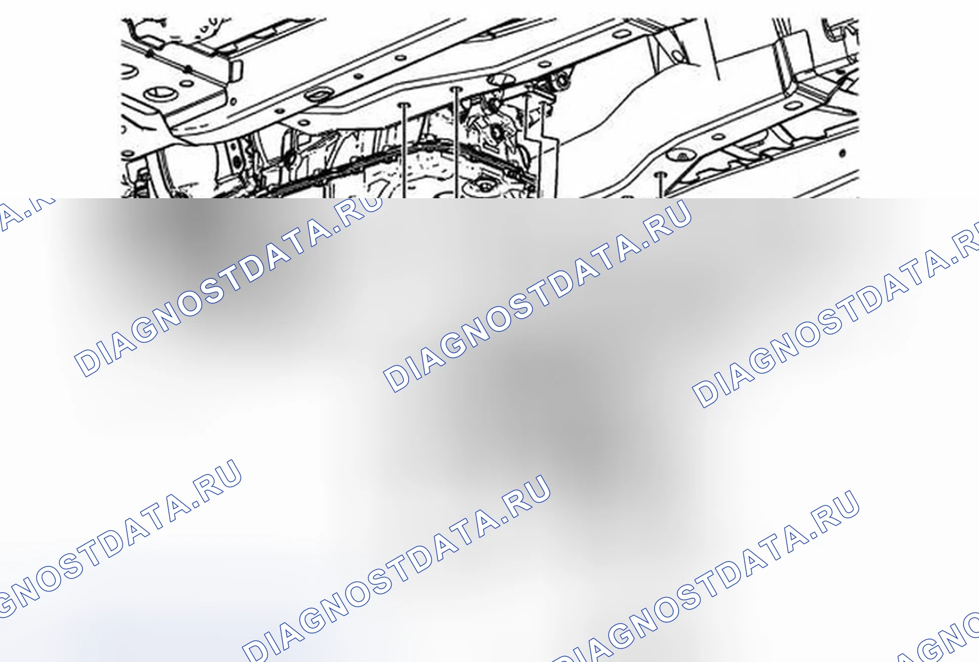 Рис. 13: Замена опоры трансмиссии (автоматическая Rwd). Cadillac ATS I